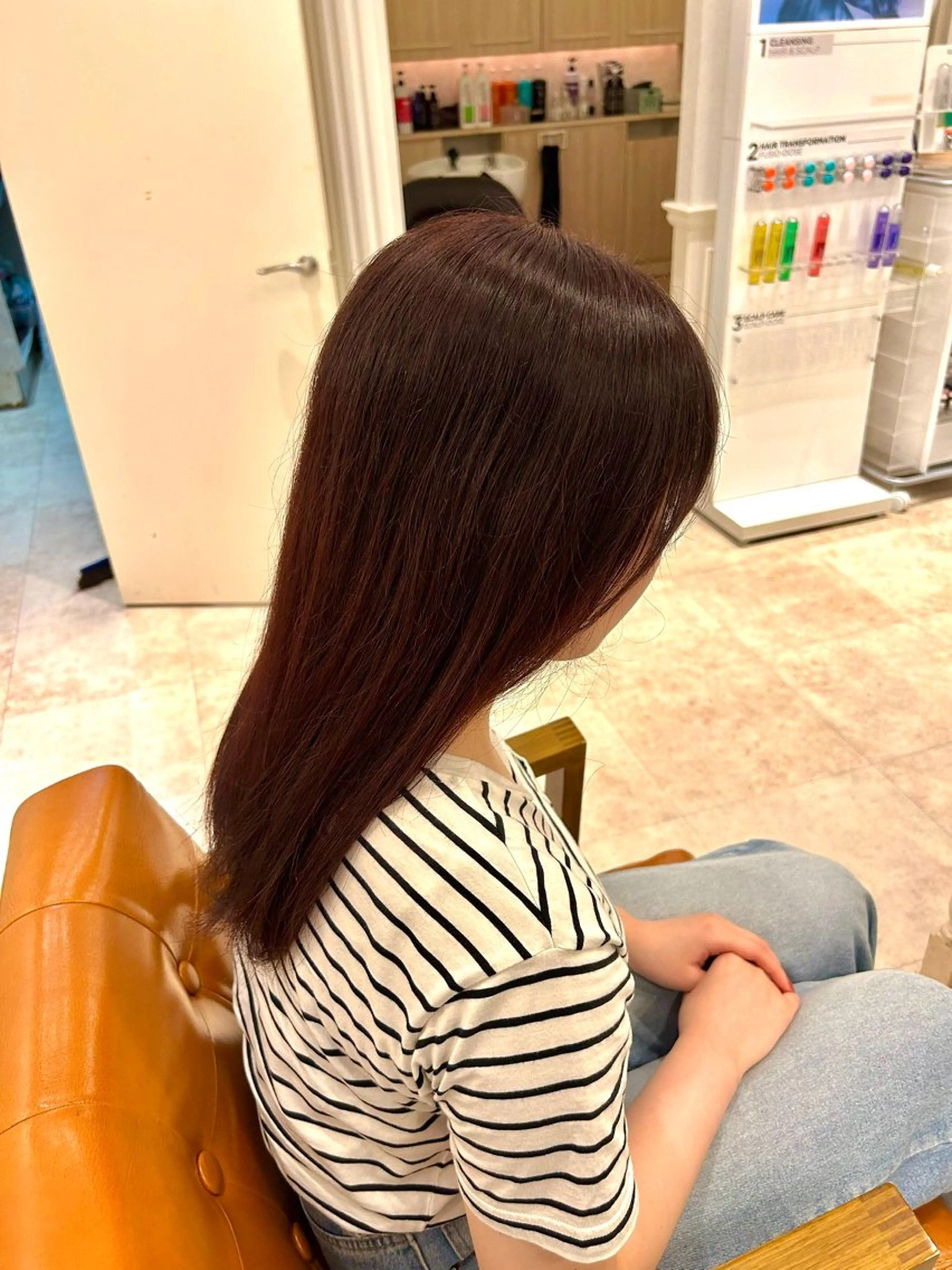 ロング カラー ヘアカラー 岩崎 玲花のヘアスタイル