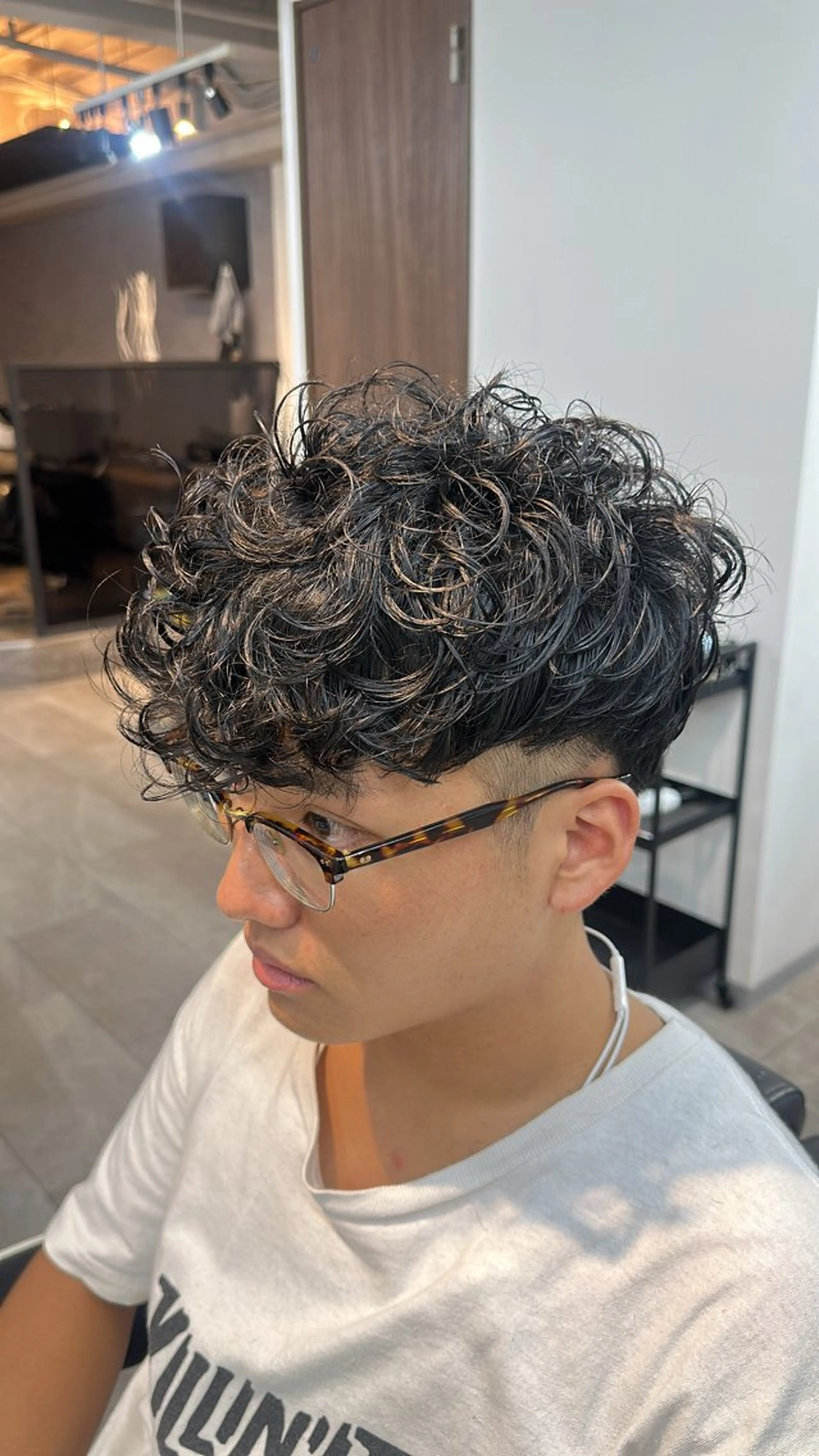パーマ メンズ 池田 隼也のヘアスタイル