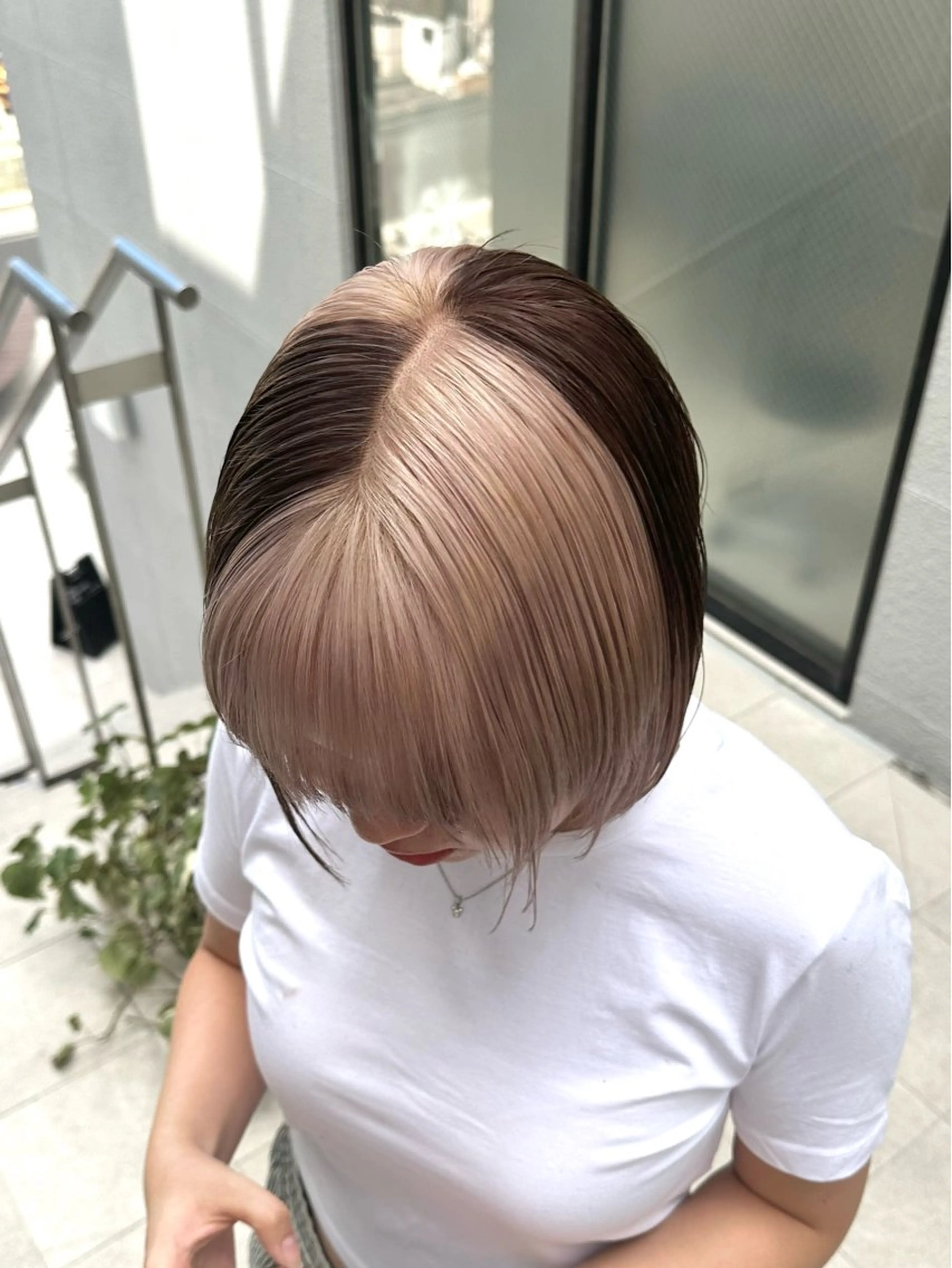 ショート カット ヘアカラー トリートメント ササキ カズマのヘアスタイル
