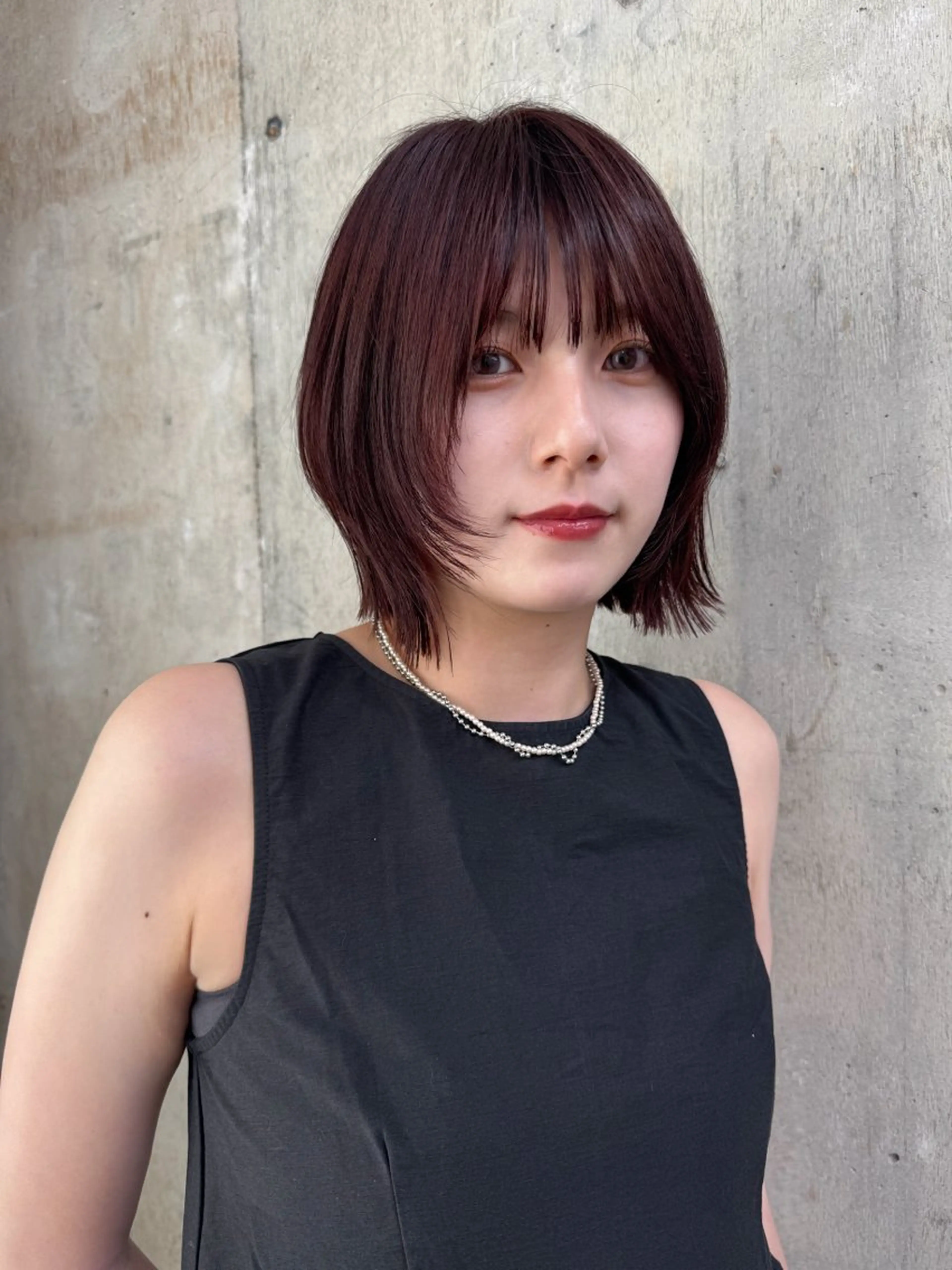 ショート カラー カット ヘアカラー トリートメント yuuka/ボブ/ダ ブルカラー/髪質改善のヘアスタイル