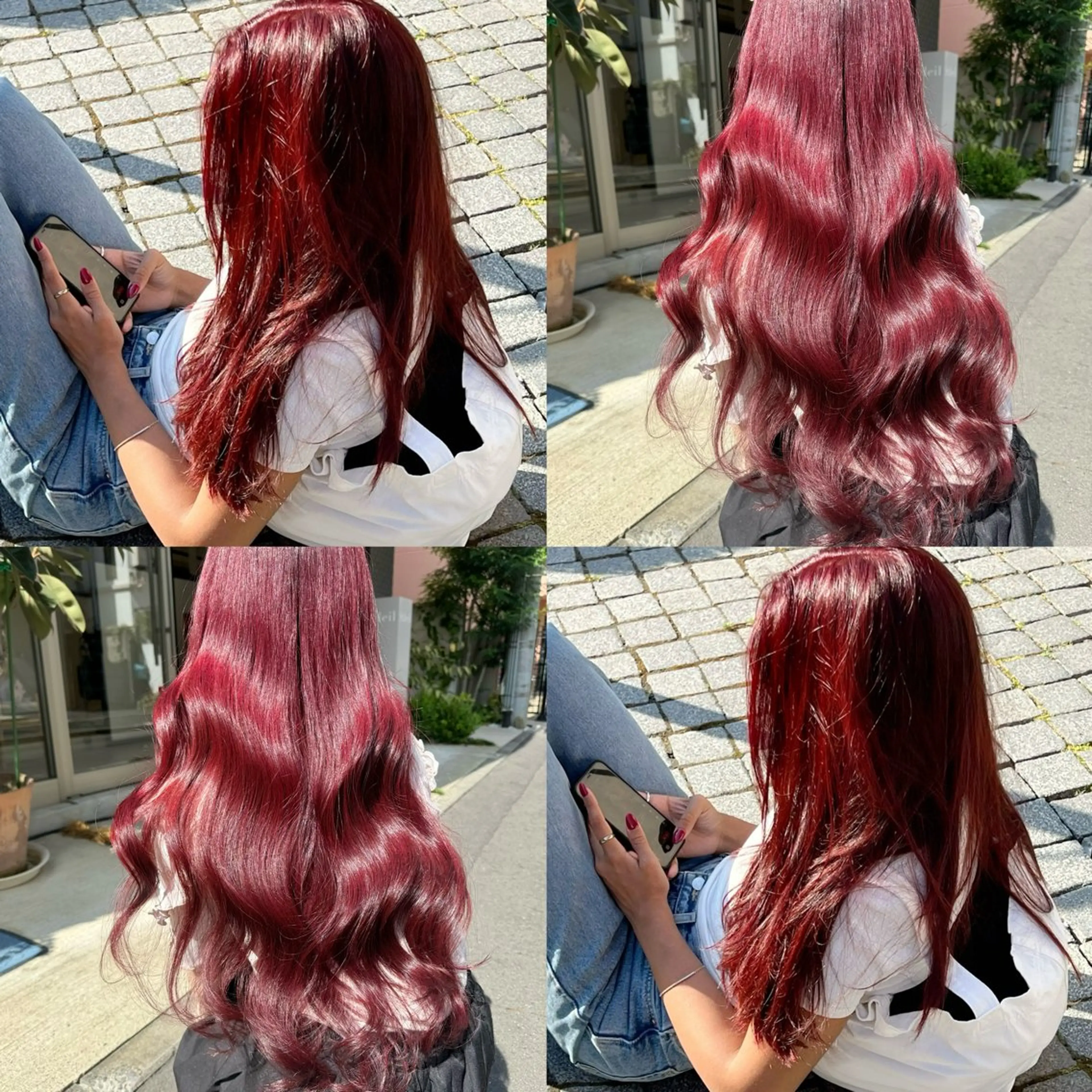 ロング カラー カット ヘアカラー トリートメント kana ブリーチなしカラー✨のヘアスタイル