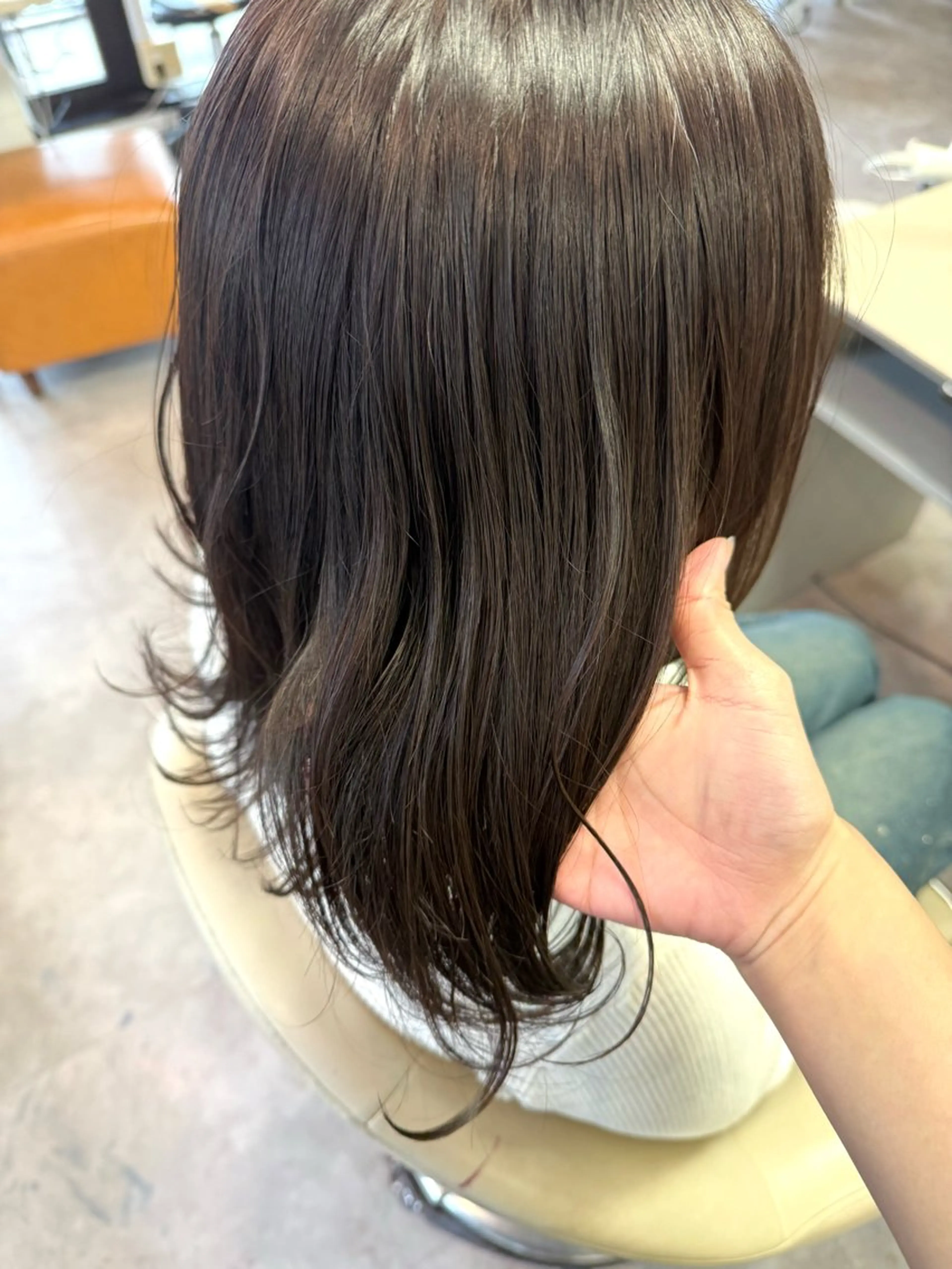 セミロング ヘアカラー トリートメント SiLO ꕤ︎︎ yuinaのヘアスタイル