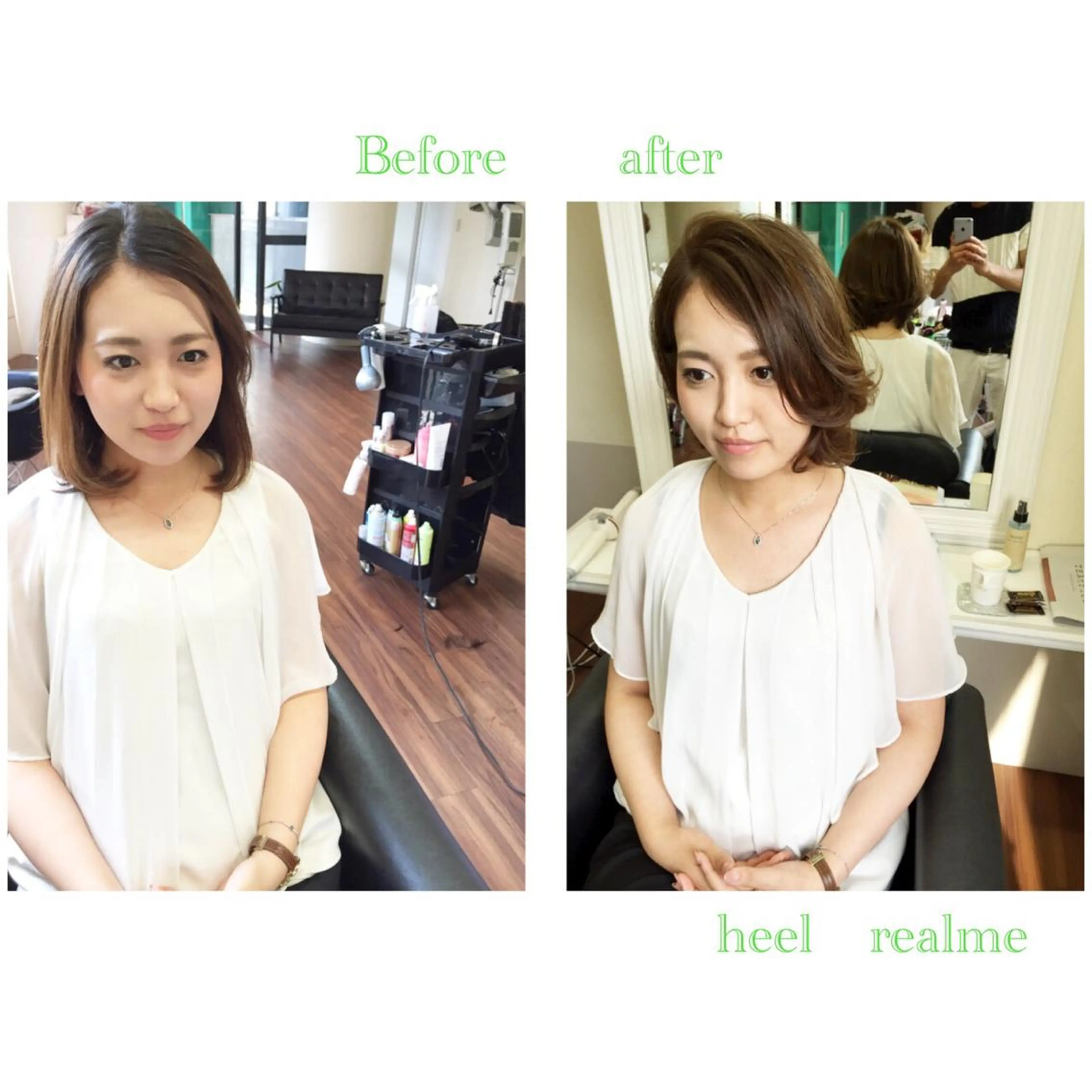 ショート ミディアム セミロング ロング カラー パーマ ヘアアレンジ 前下がりボブ ボブ 成松 勇治のヘアスタイル