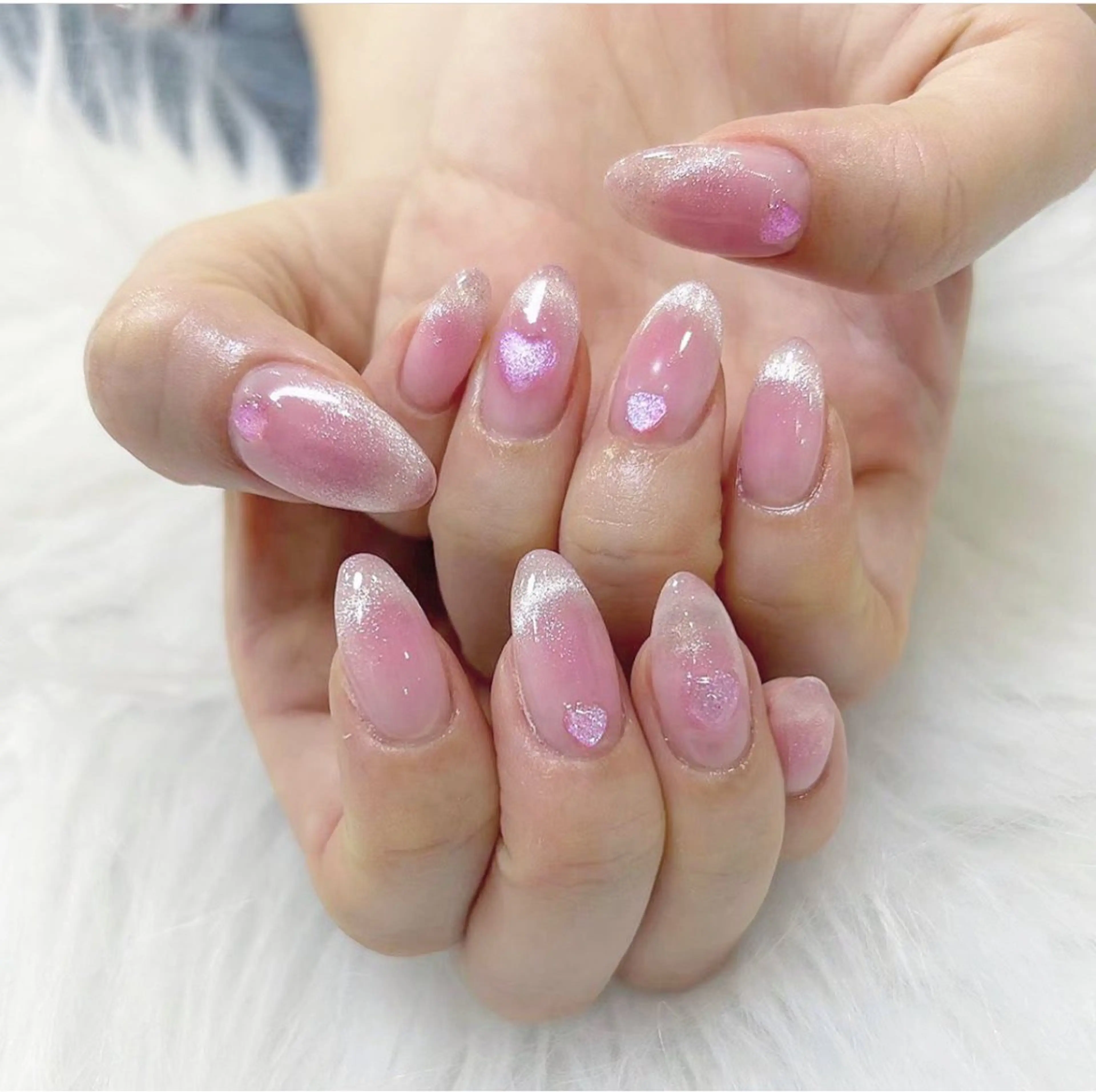 ネイル マグネットネイル ハンドネイル フットネイル Minami 🍓のネイルデザイン