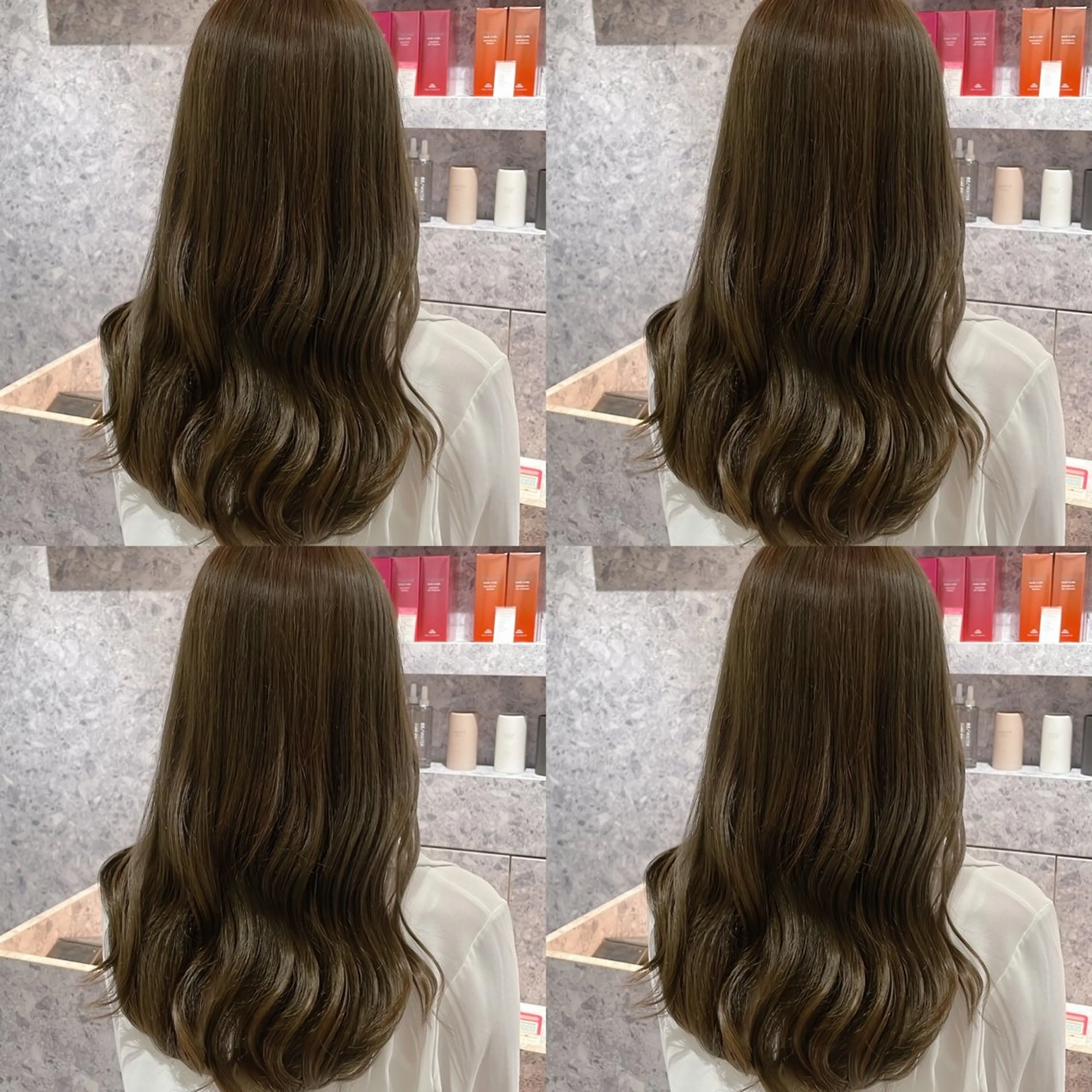 セミロング カラー ヘアカラー 艶カラー🦋髪質改善 🫧MINAMIのヘアスタイル
