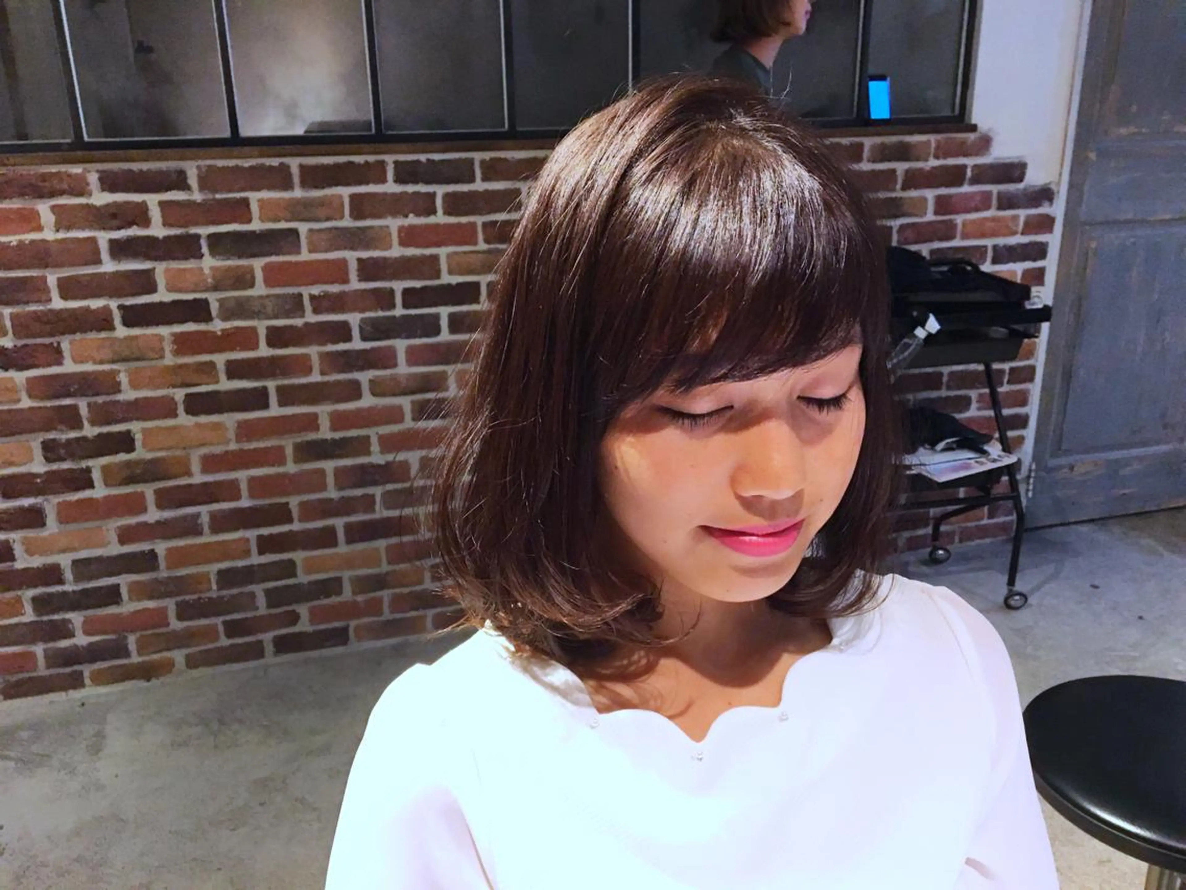 ショート ミディアム カラー パーマ seen所属・境 健助のヘアスタイル