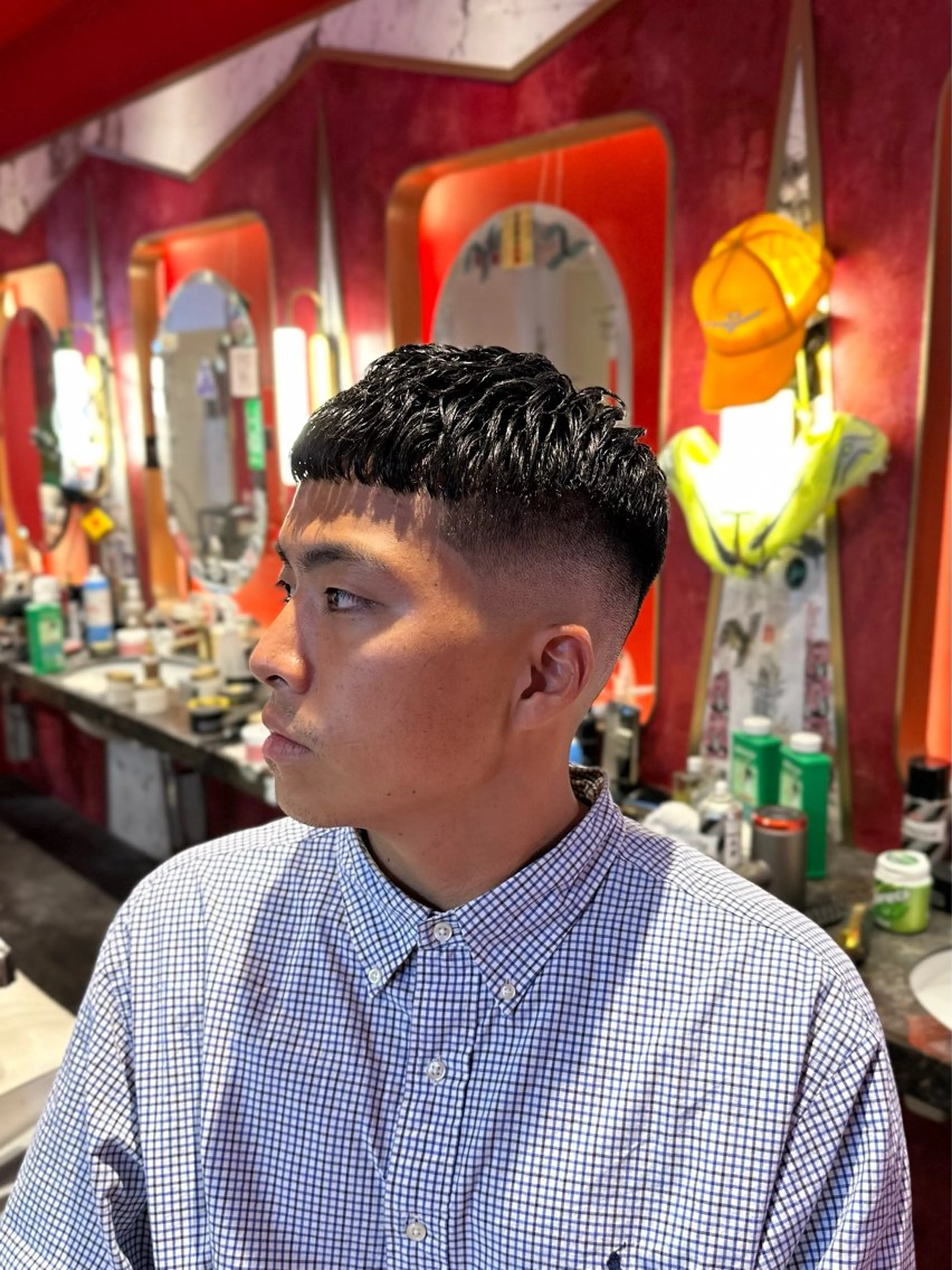メンズ フェードカット スキンフェード MERICANBARBERSHOP®︎TYO所属・渋谷BARBER/ キリのヘアスタイル