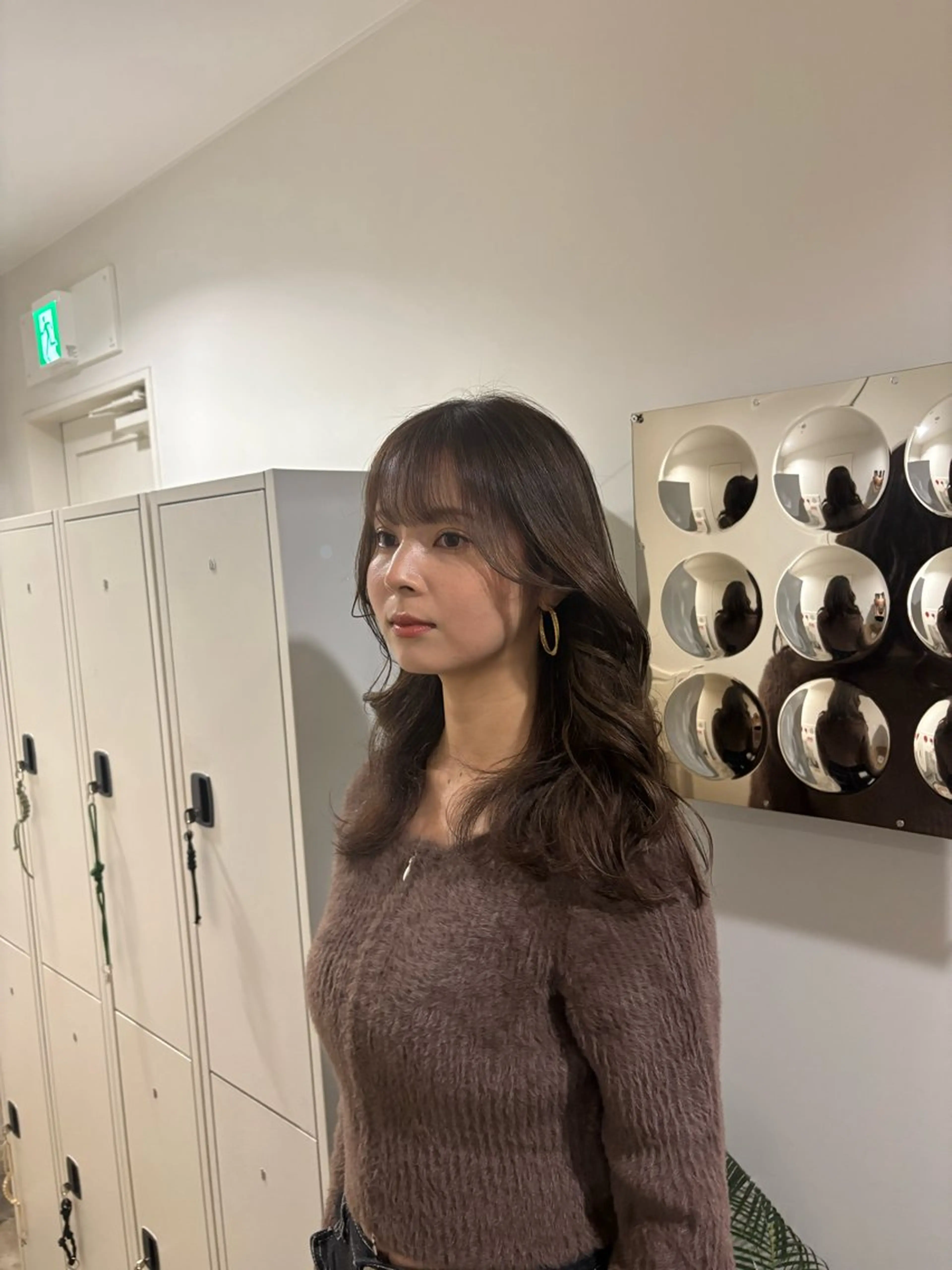 ロング カラー ブラウンカラー カット ヘアカラー トリートメント Jr.スタイリスト ヨシノヒメカのヘアスタイル