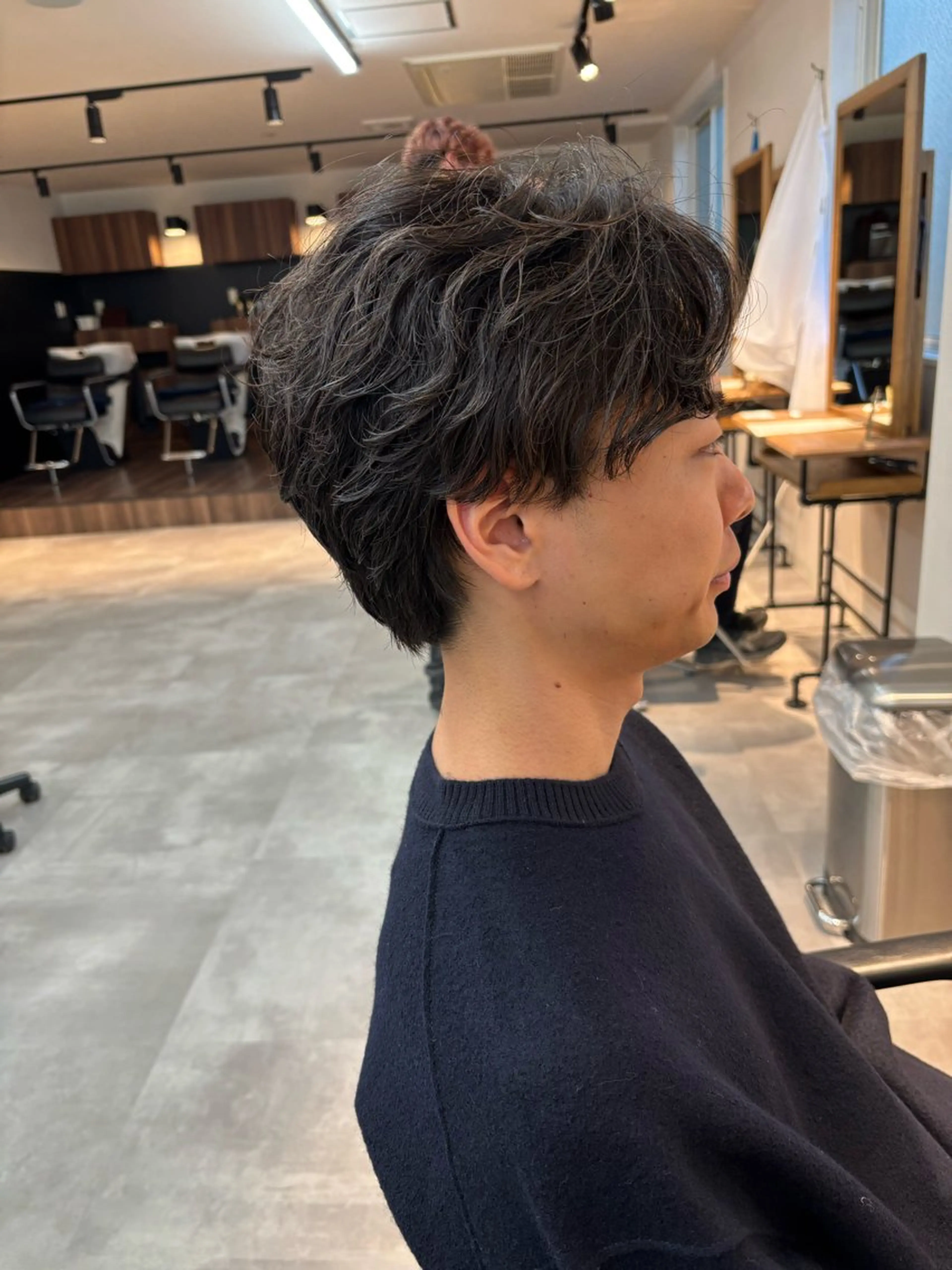 パーマ メンズ フェザーパーマ メンズパーマ カット パーマ 保立/メンズカット 千葉駅フェザーパーマのヘアスタイル