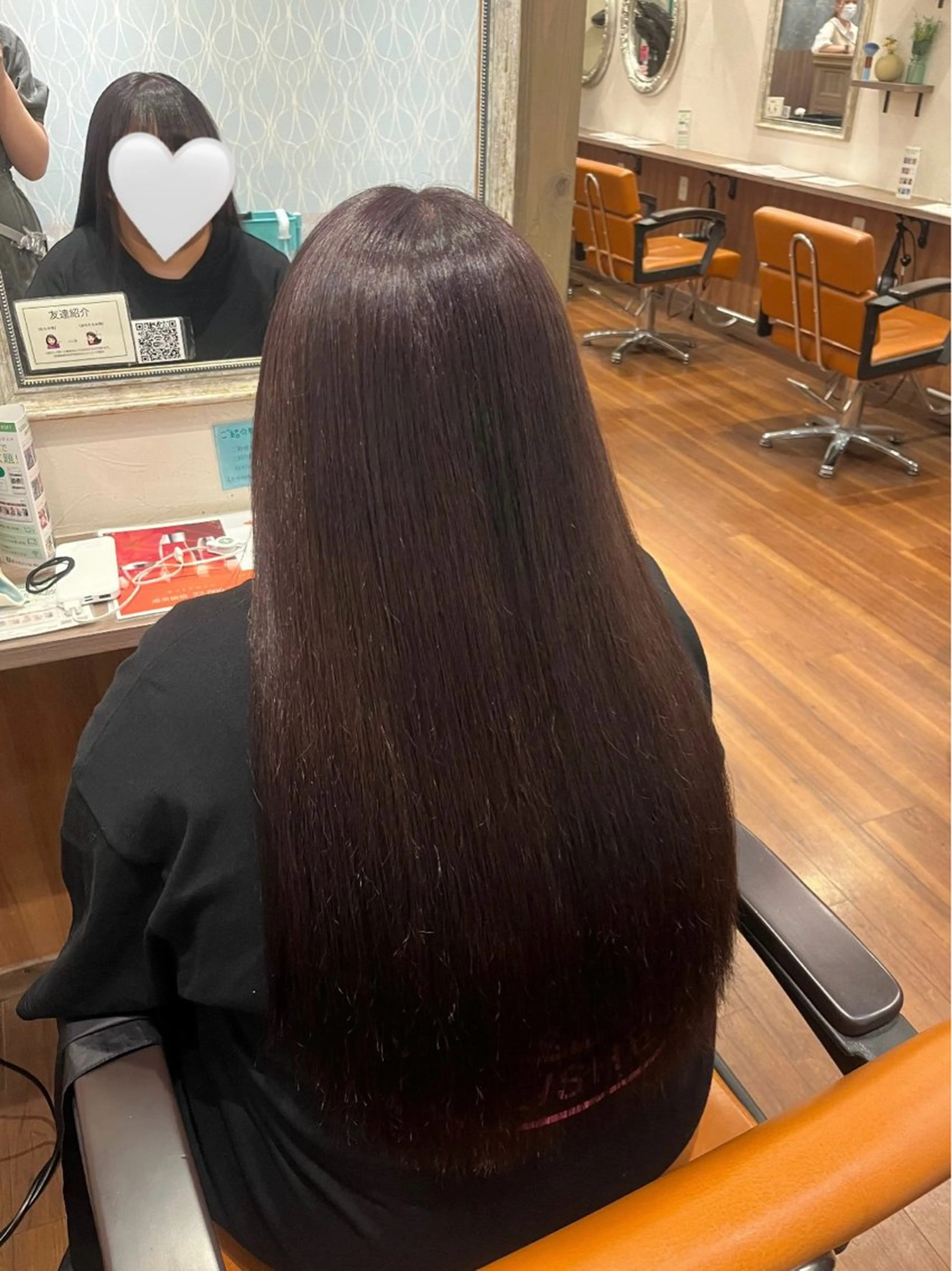 ロング カラー ヘアカラー Chocolat阿部野所属・なかじま ささらのヘアスタイル