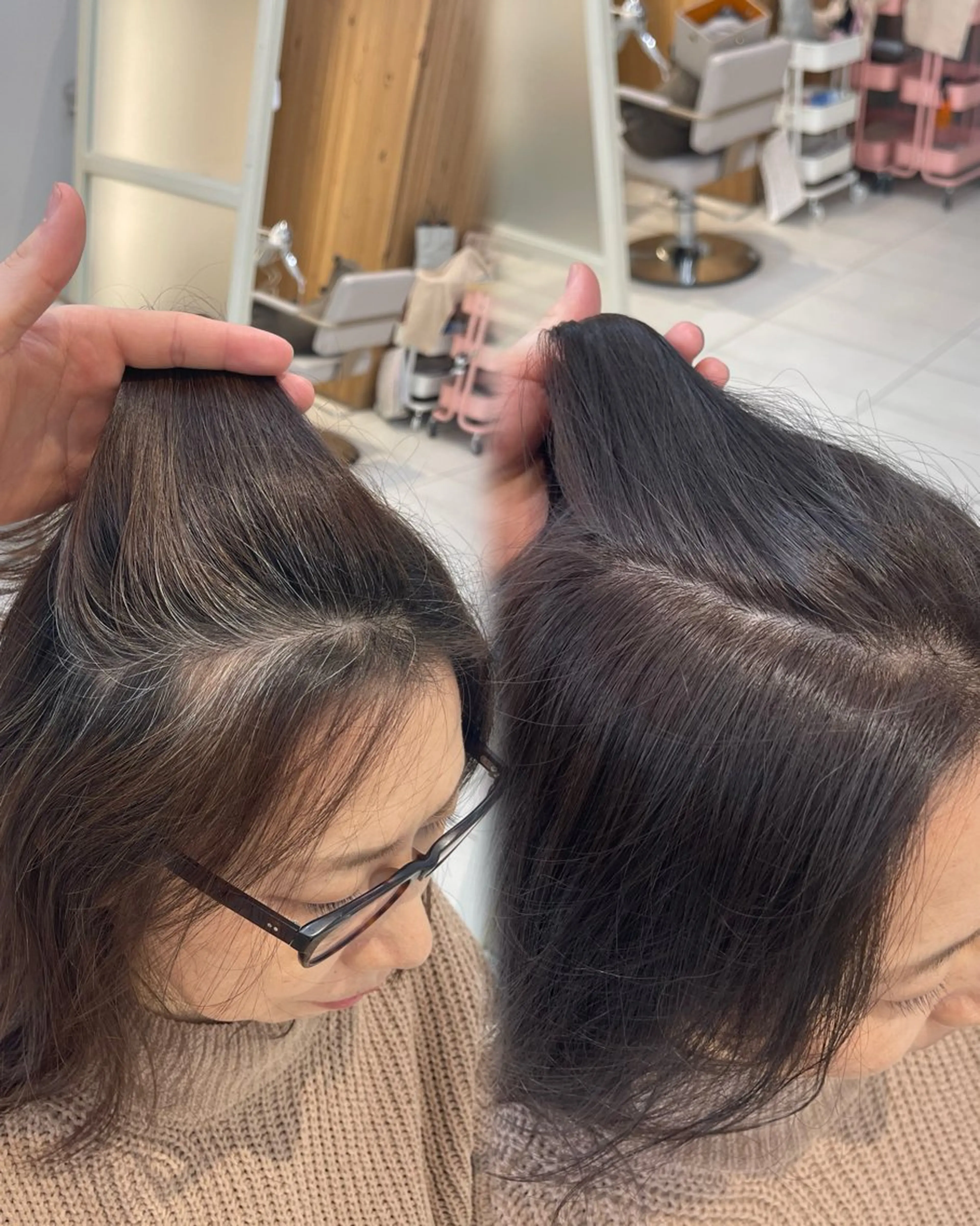 ショート 𝐑𝐞𝐨/透明感 𝐜𝐨𝐥𝐨𝐫のヘアスタイル