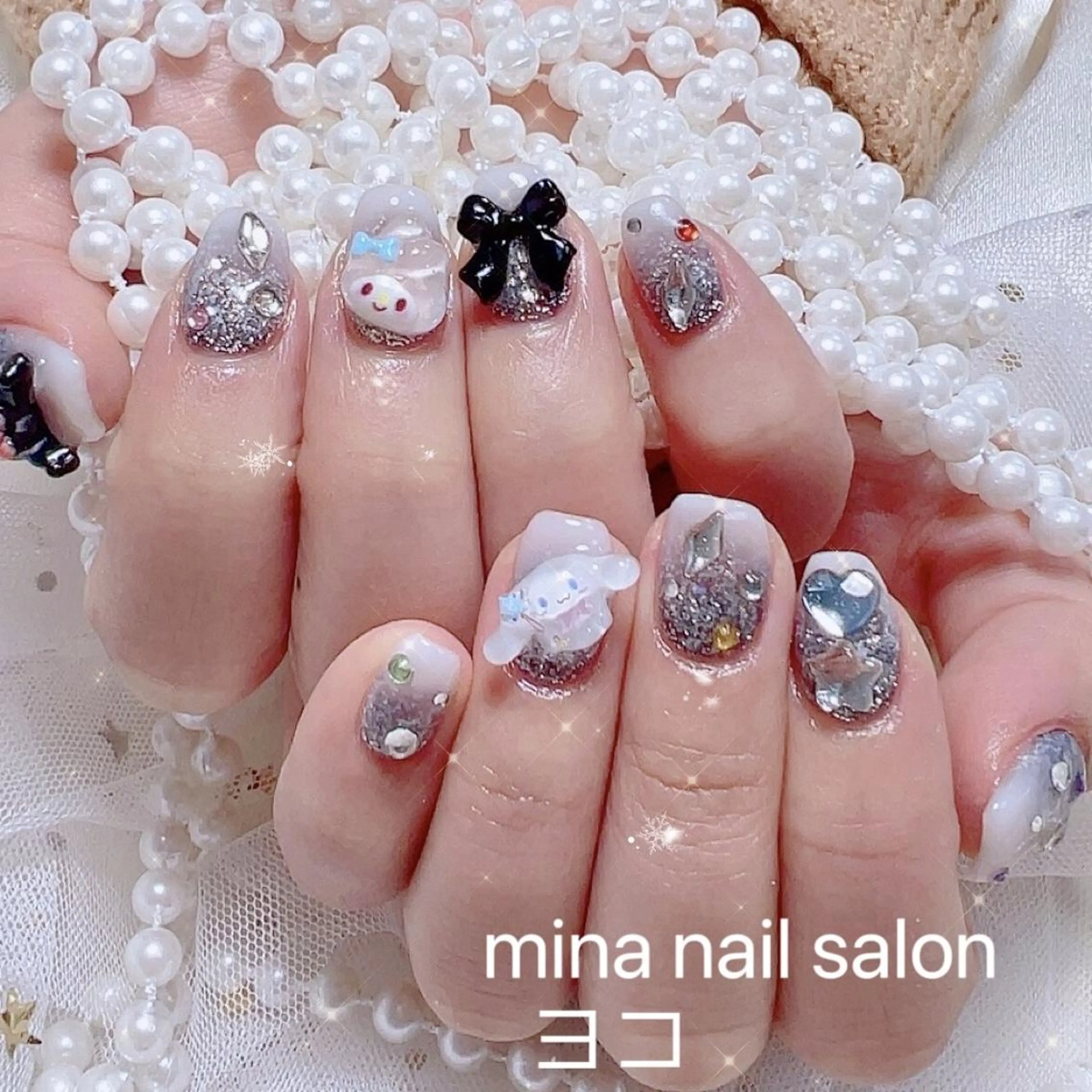 ネイル Mina🧸 韓国風ネイル🎀のネイルデザイン