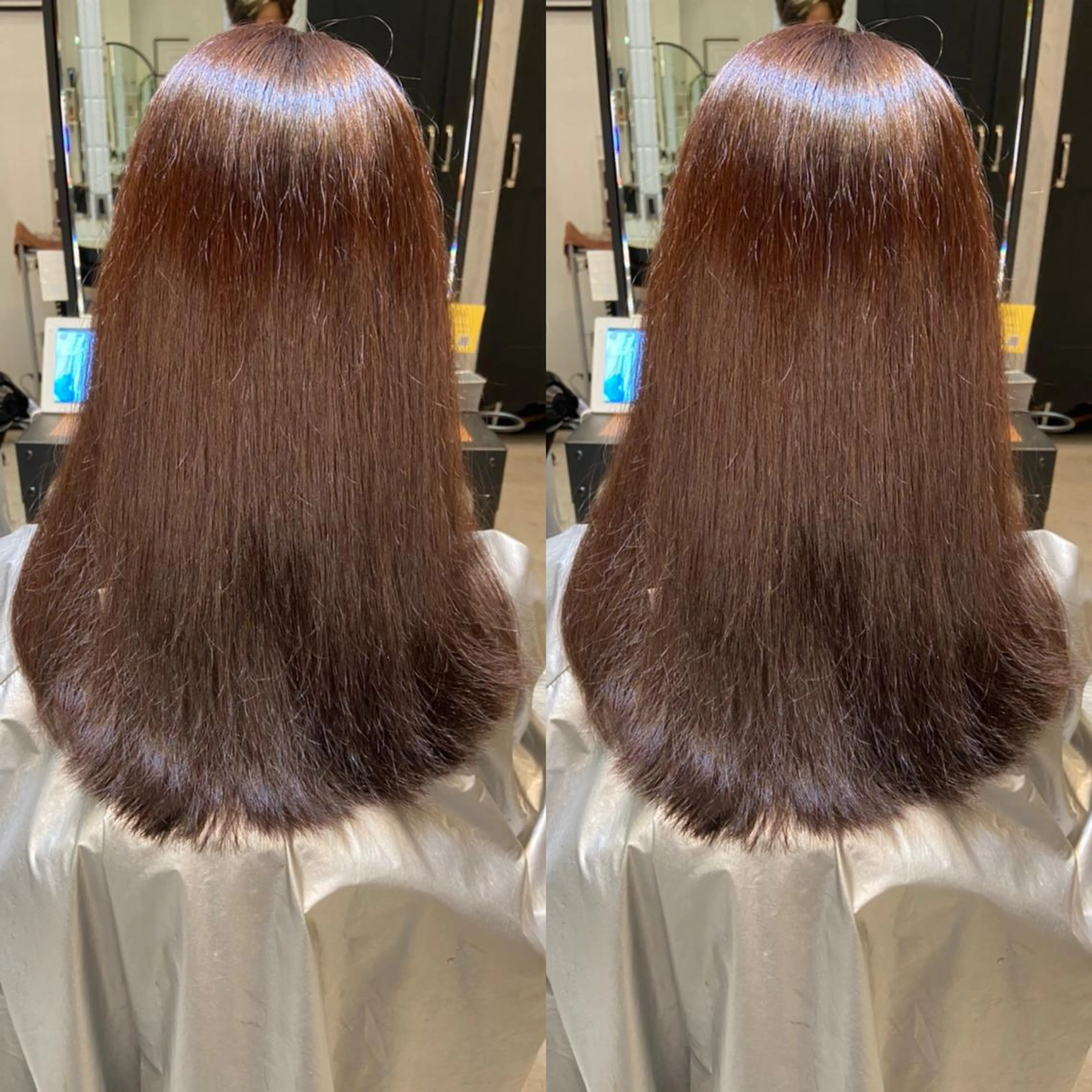 ロング ピンクブラウン カット ヘアカラー トリートメント 🌟代表 Yuito🌟のヘアスタイル