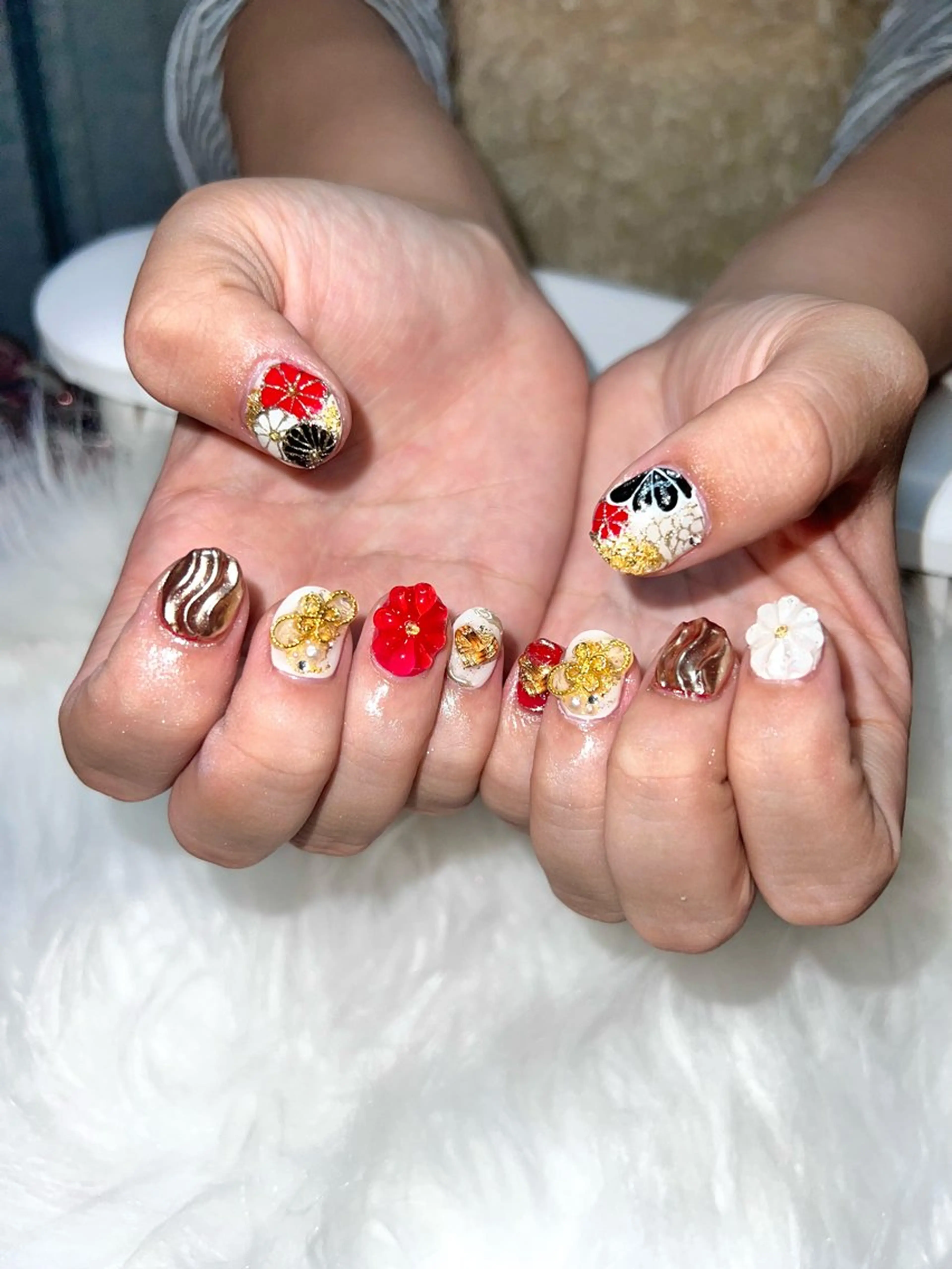 ネイル 成人式 🍑MOMO NAIL🍑のネイルデザイン