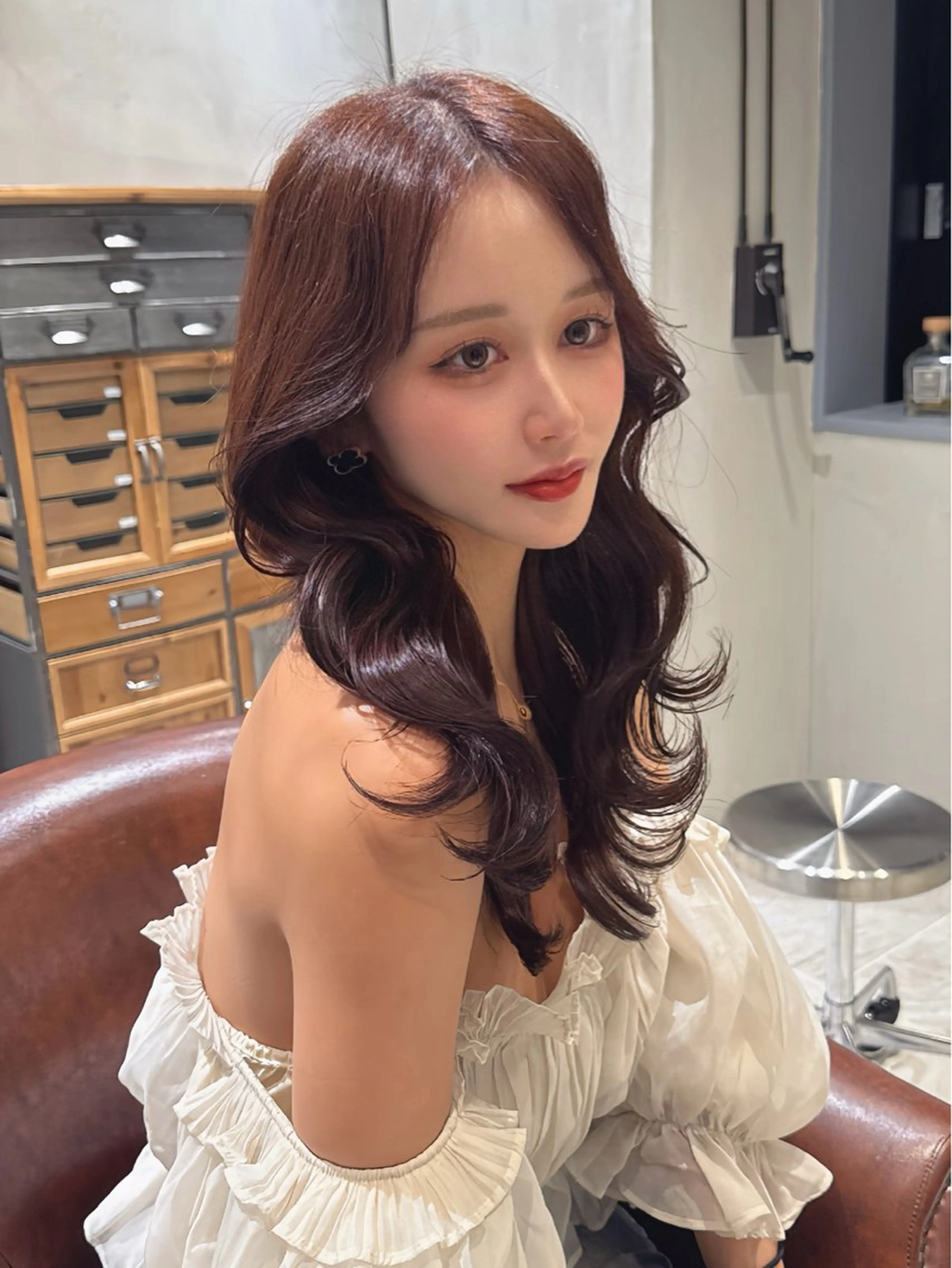 ロング 髪質改善 トリートメント カット ヘアカラー 🥇KEN /レイヤー/艶カラーのヘアスタイル