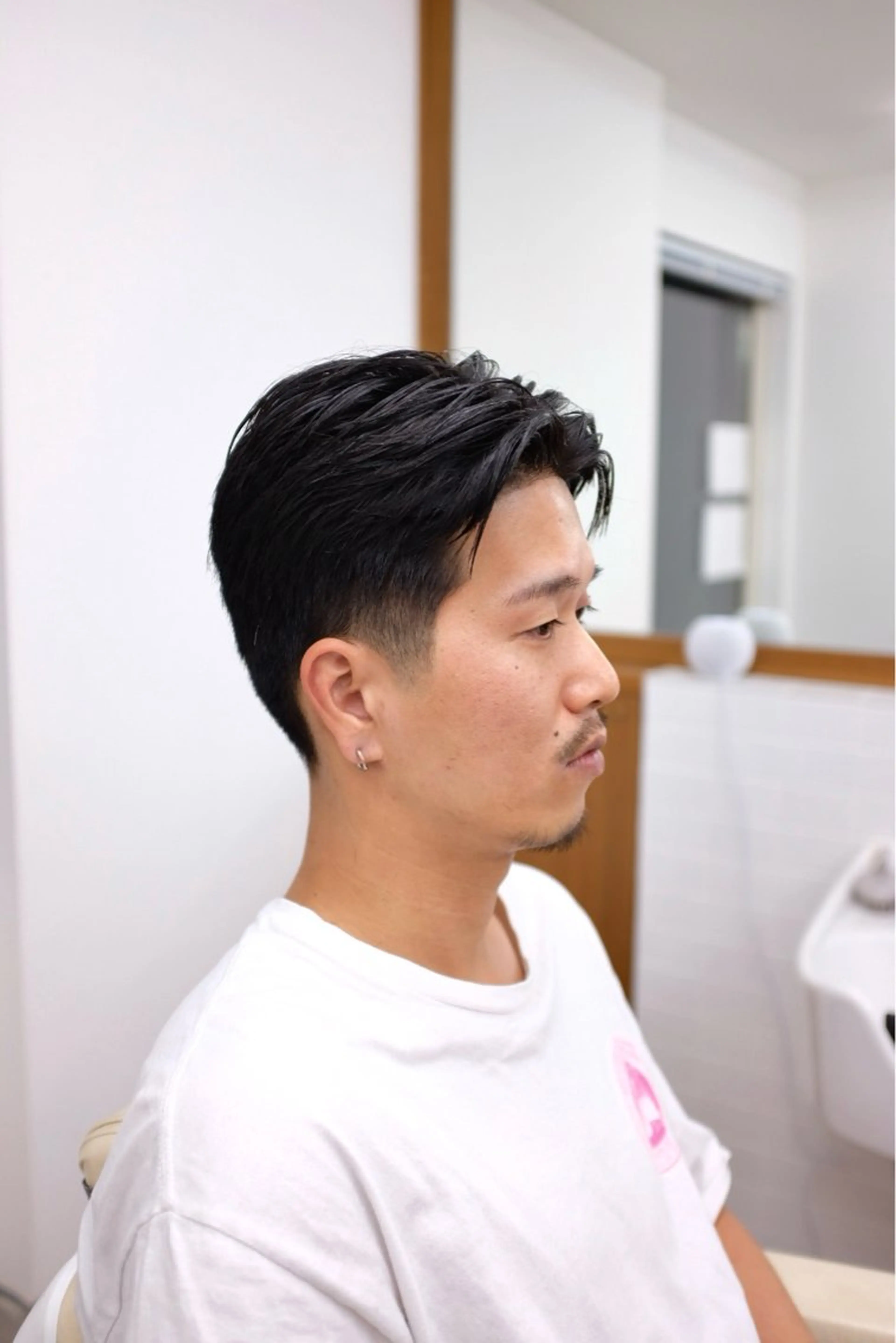 ミディアム メンズ フェードカット カット past and new所属・田島 塁のヘアスタイル