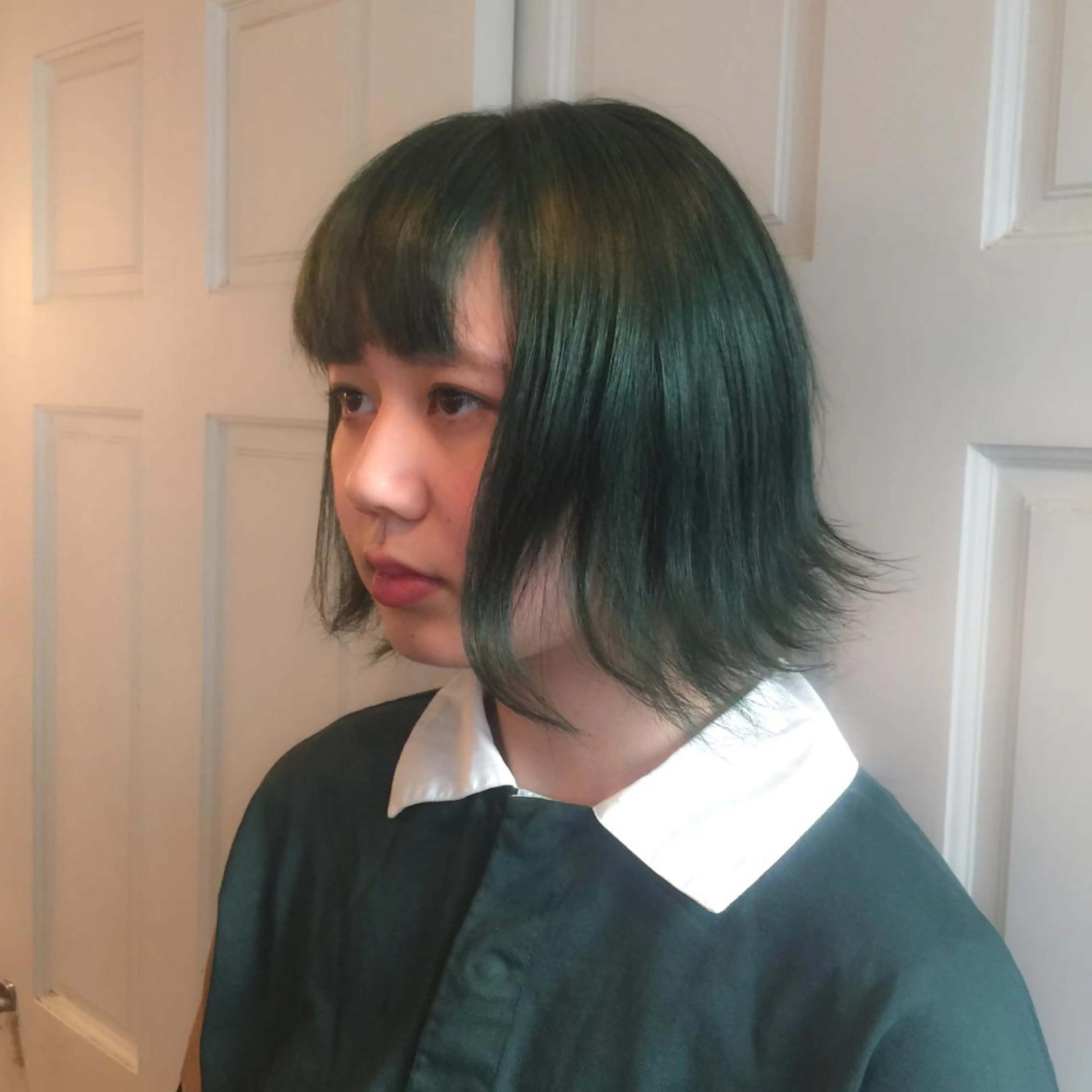 ミディアム カラー ホワイト&レイヤーカ ットエクステ長畠俊輔のヘアスタイル