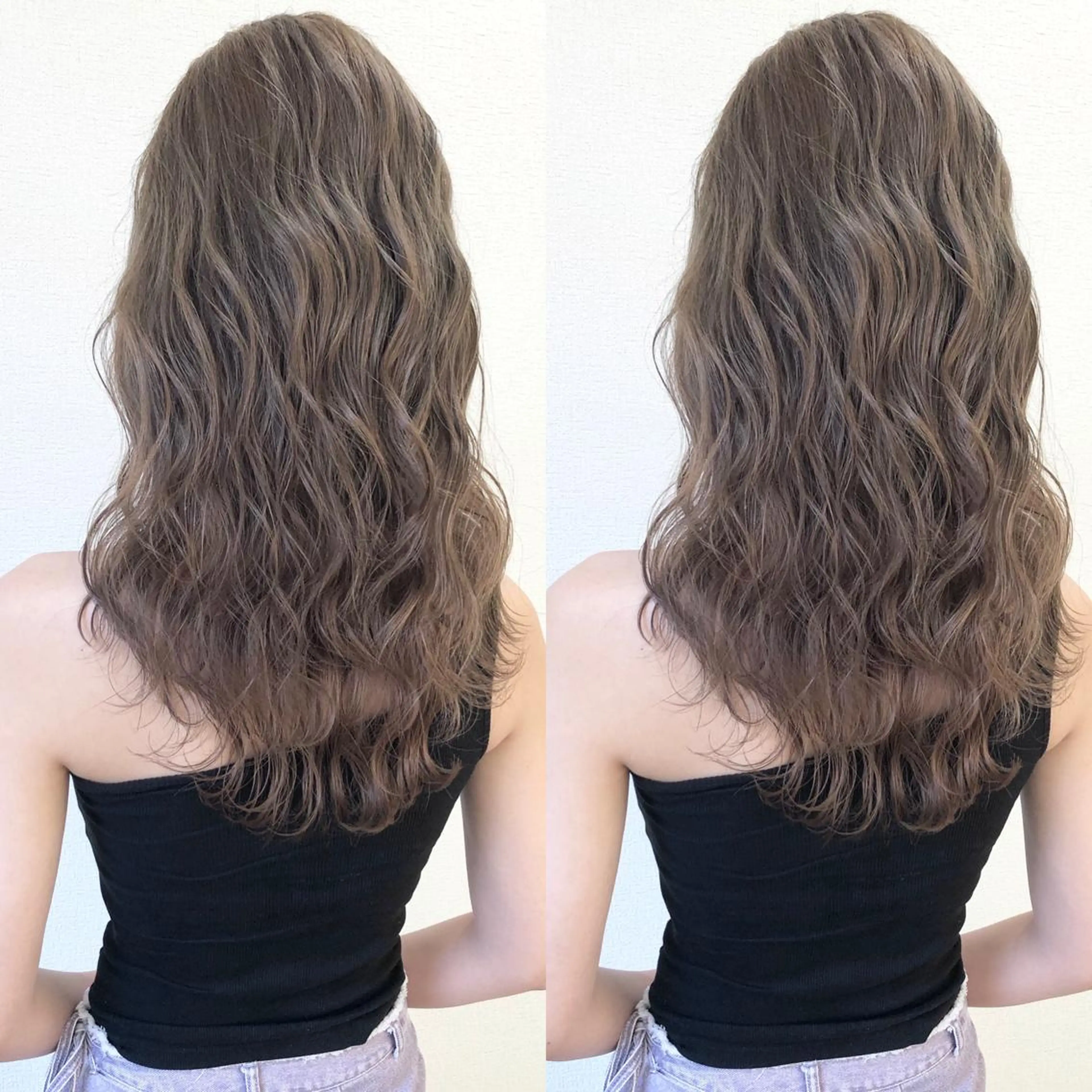 ロング カラー ヘアカラー Hanna by W_SALONのヘアスタイル