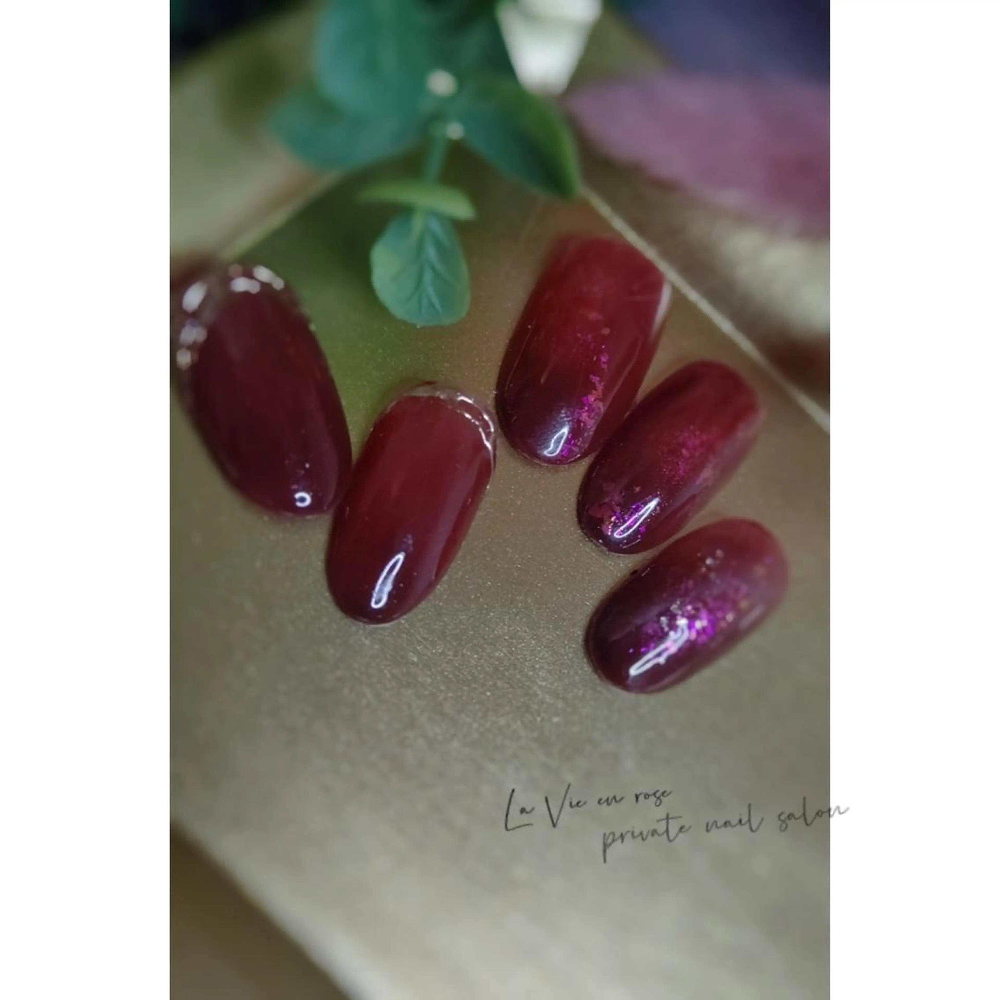 ネイル ラヴィアン ローズのネイルデザイン