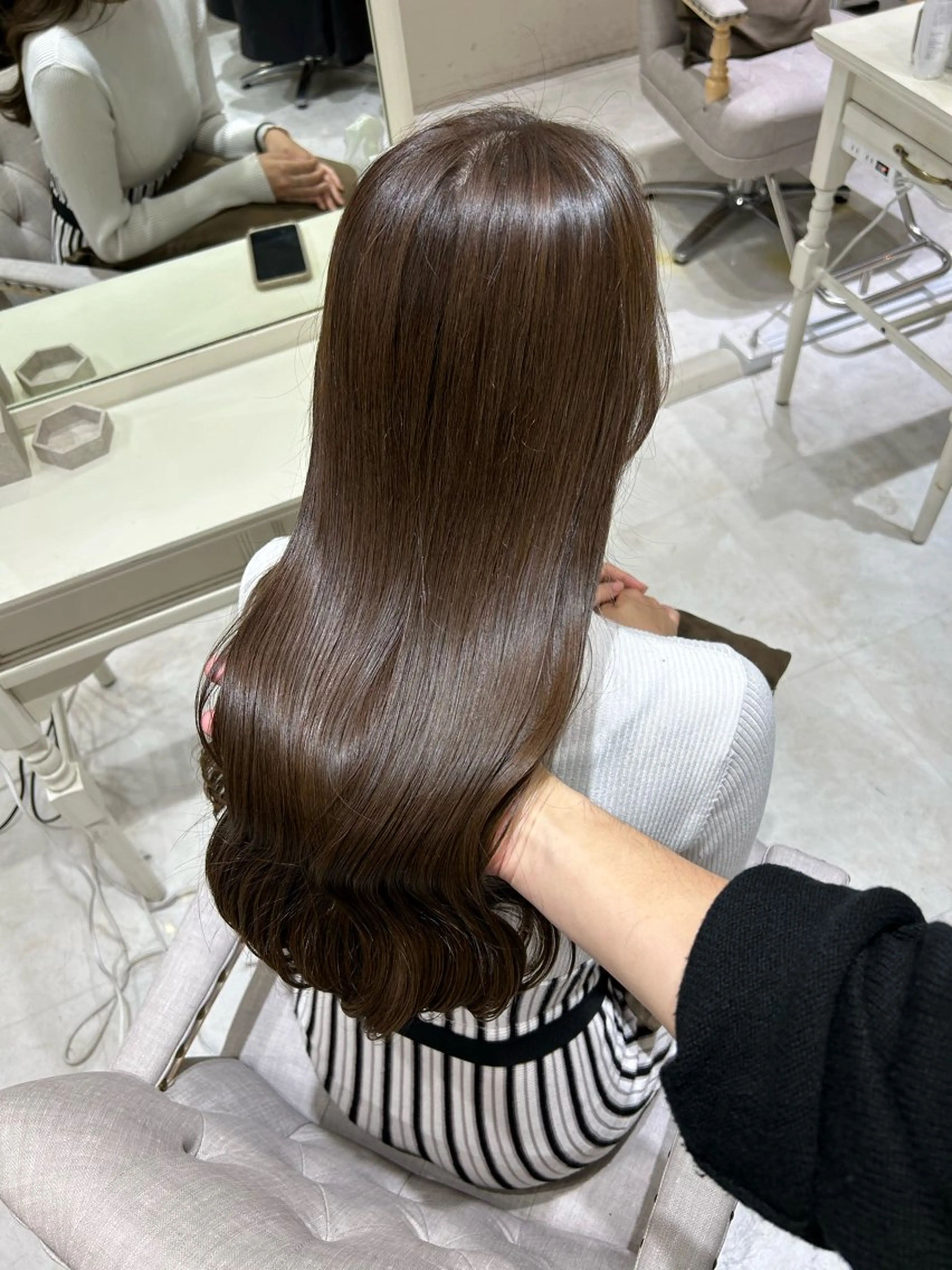 ロング カット ヘアカラー トリートメント 髪質改善× ブリーチなしyutoのヘアスタイル