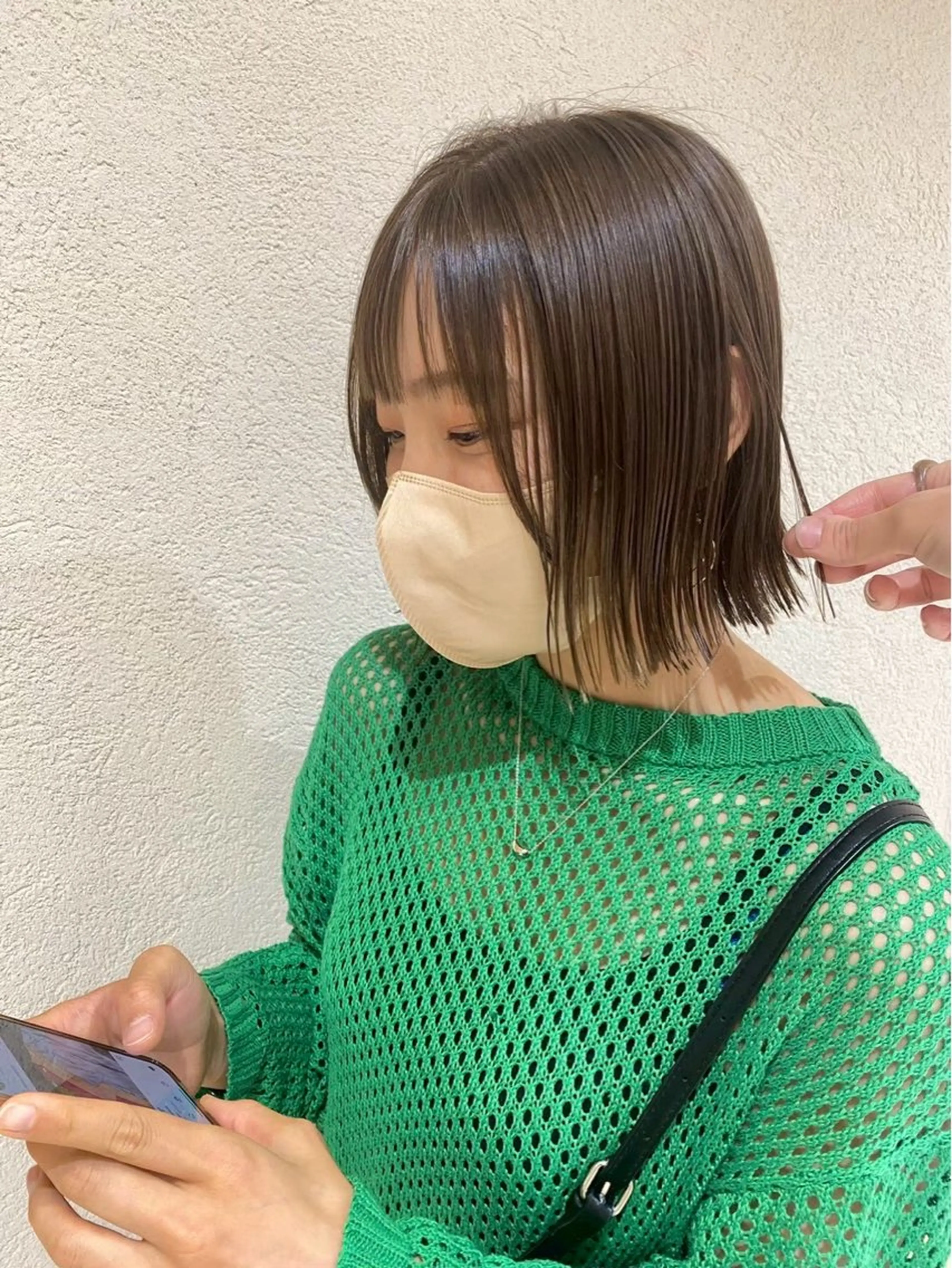 カラー オリーブカラー ヘアカラー 🍒暖色カラー AYANA🍒のヘアスタイル