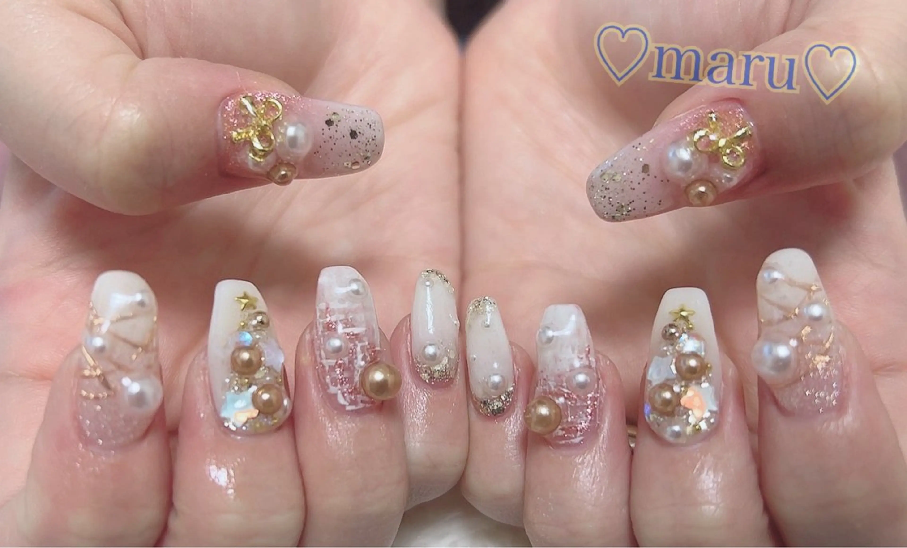 ネイル ハンドネイル フットネイル まるみ ♡のネイルデザイン