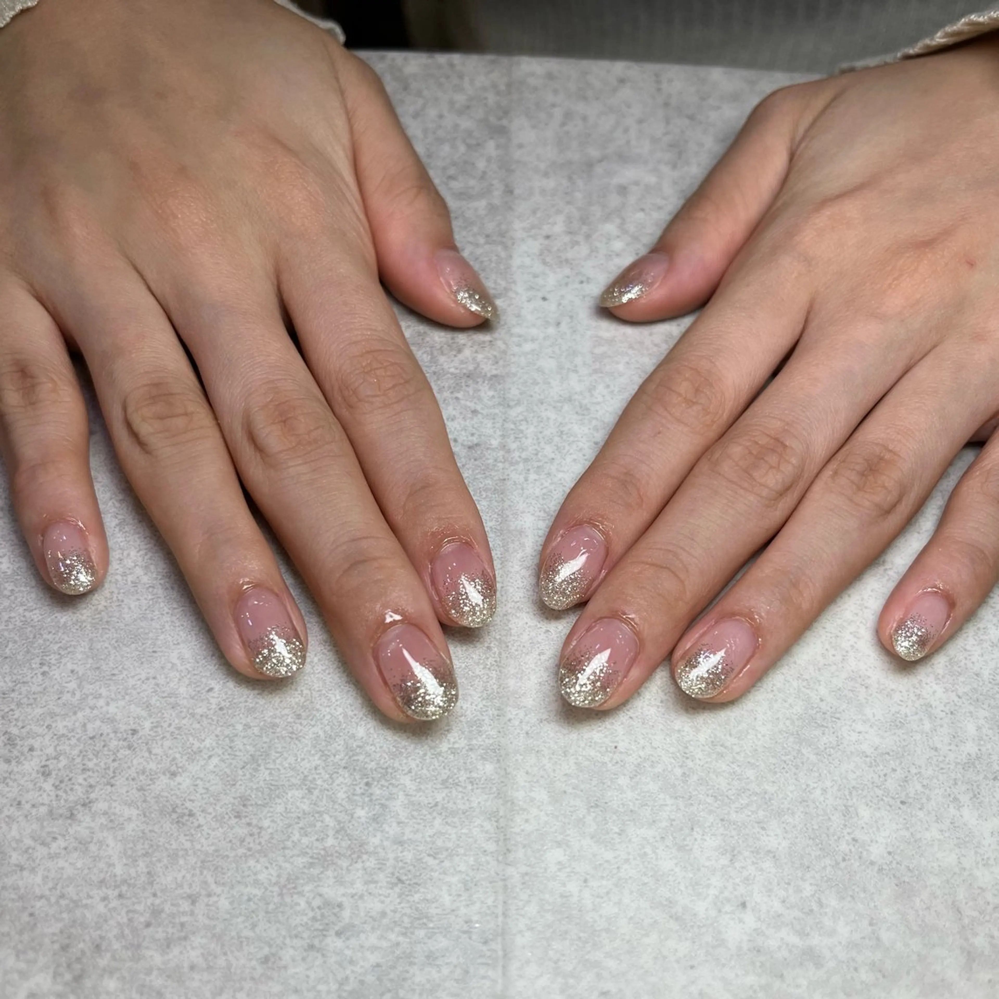 ネイル ラメ(グリッター) ラメグラデーション elu 船橋店 Fukaのネイルデザイン