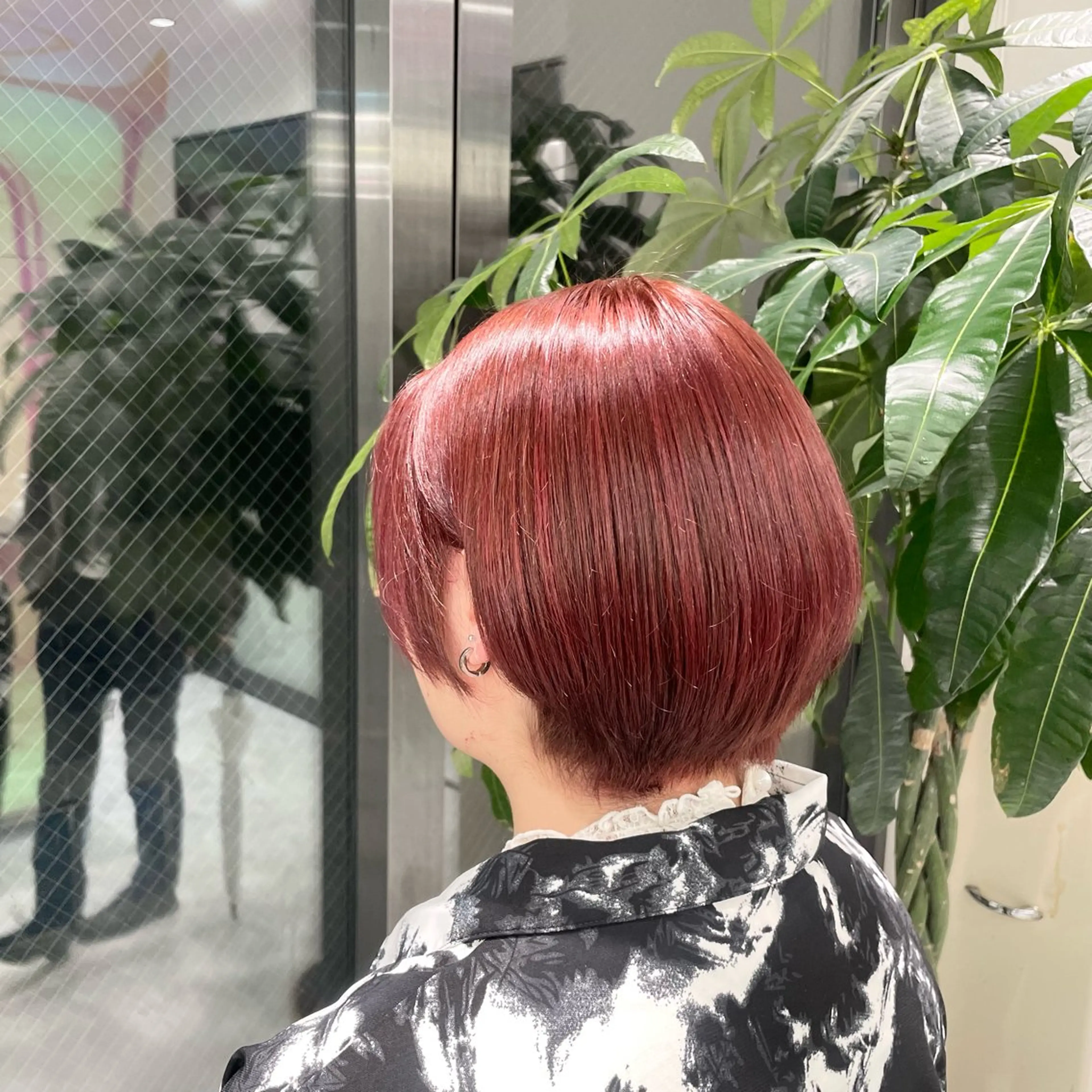 ショート カラー レッドカラー カット ヘアカラー トリートメント ヘアセット ♡ブリーチカラー♡ Mirioのヘアスタイル