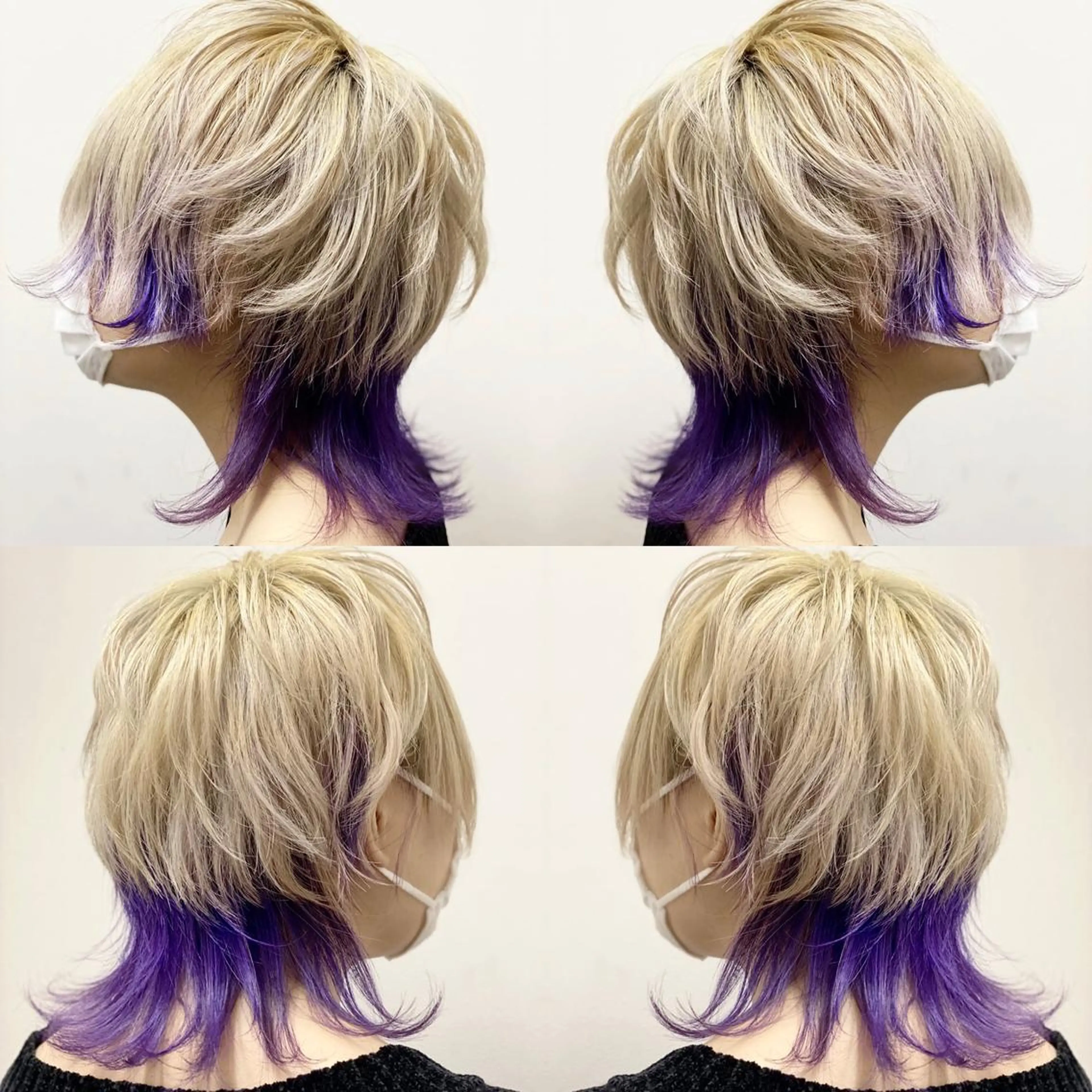 ショート カラー ヘアカラー トリートメント "PEPPU "所属・派手髪、ハイトーン ショートヘアShinのヘアスタイル