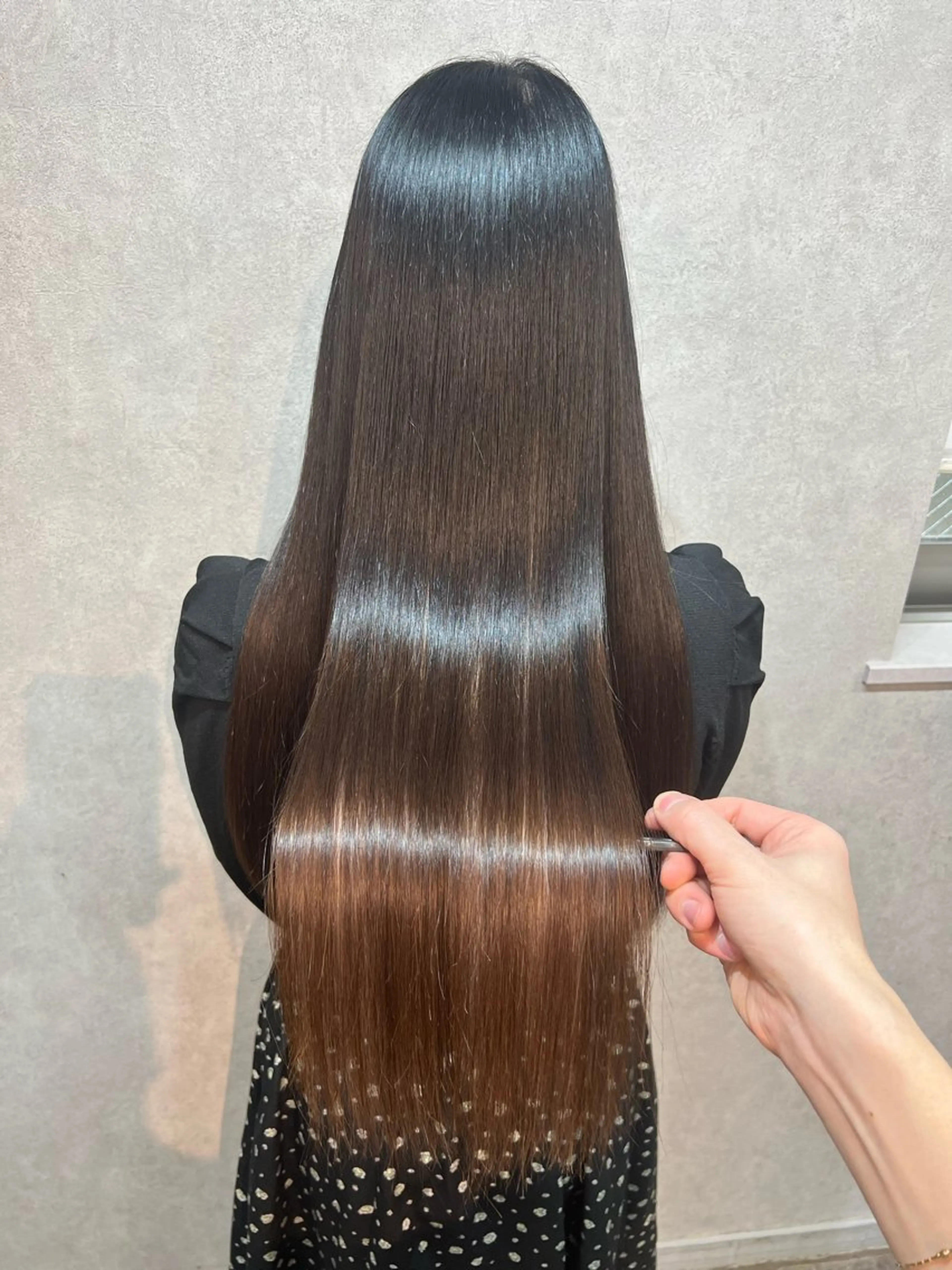 セミロング 髪質改善 韓国風ヘア トリートメント トリートメント [表参道/透明感 /モテHAIR/駿太のヘアスタイル