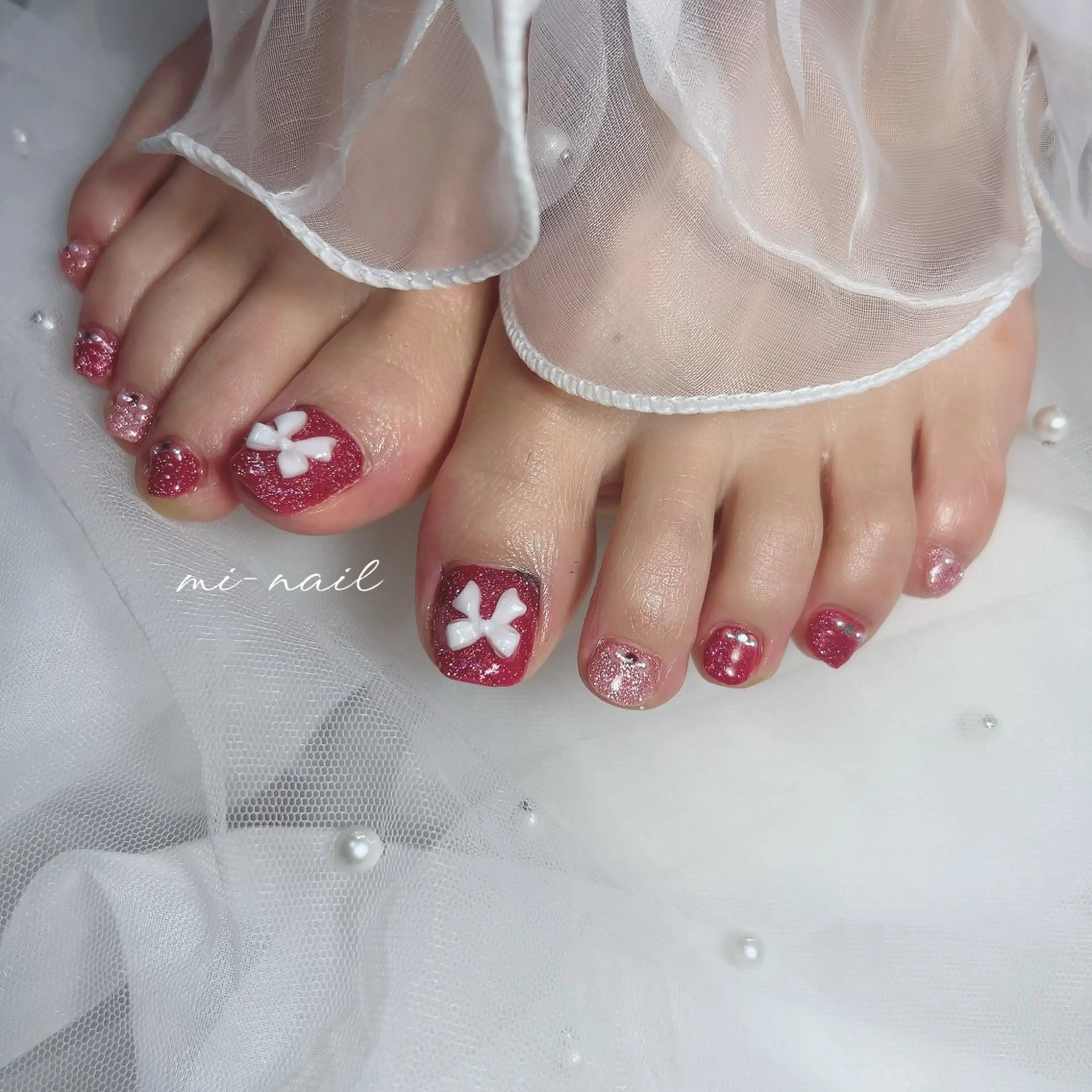 角質ケア付き✨フットジェルアートし放題💅(オフケア込み)の写真