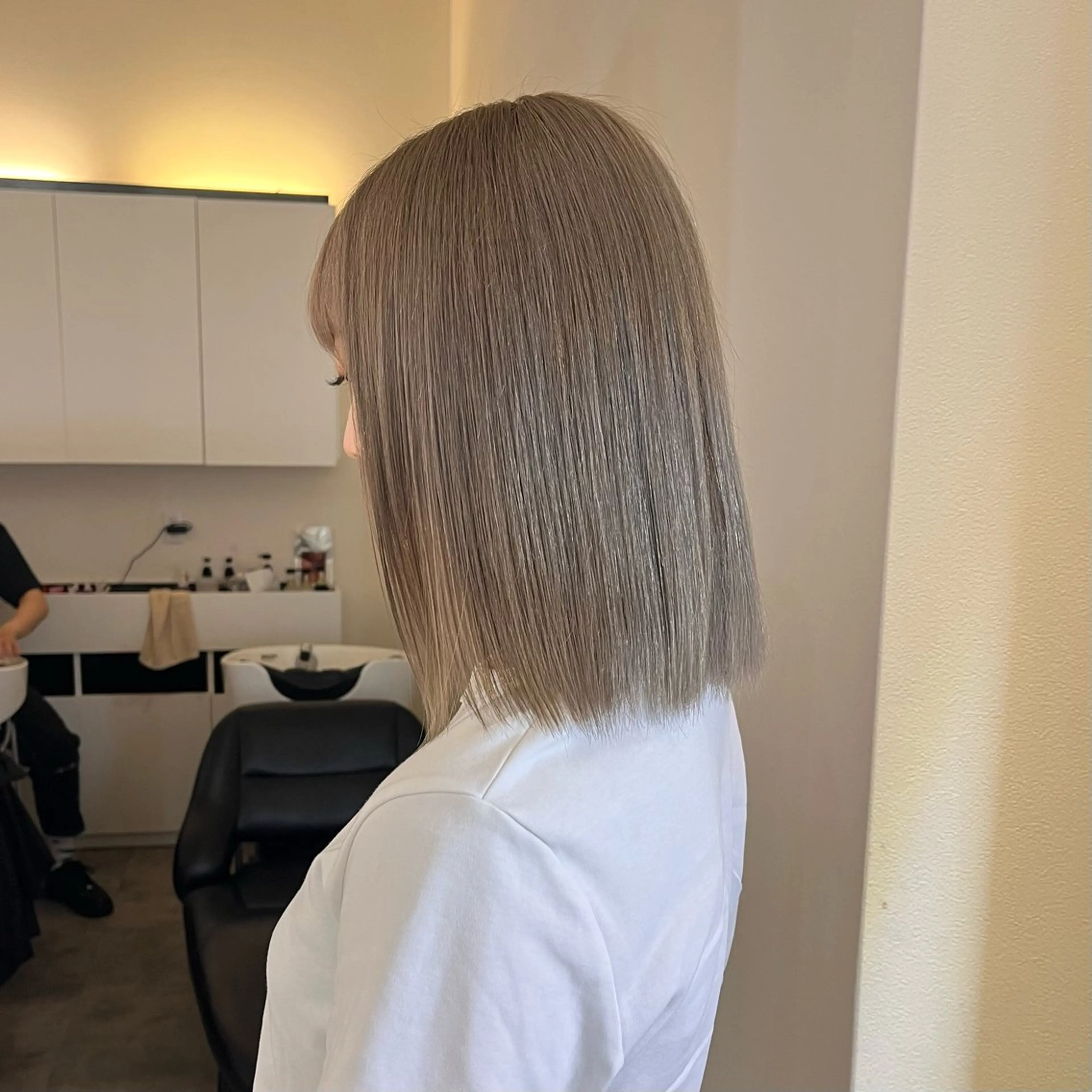 ミディアム カラー ヘアカラー トリートメント 梅田/髪質改善カラー ❄︎ mikiのヘアスタイル
