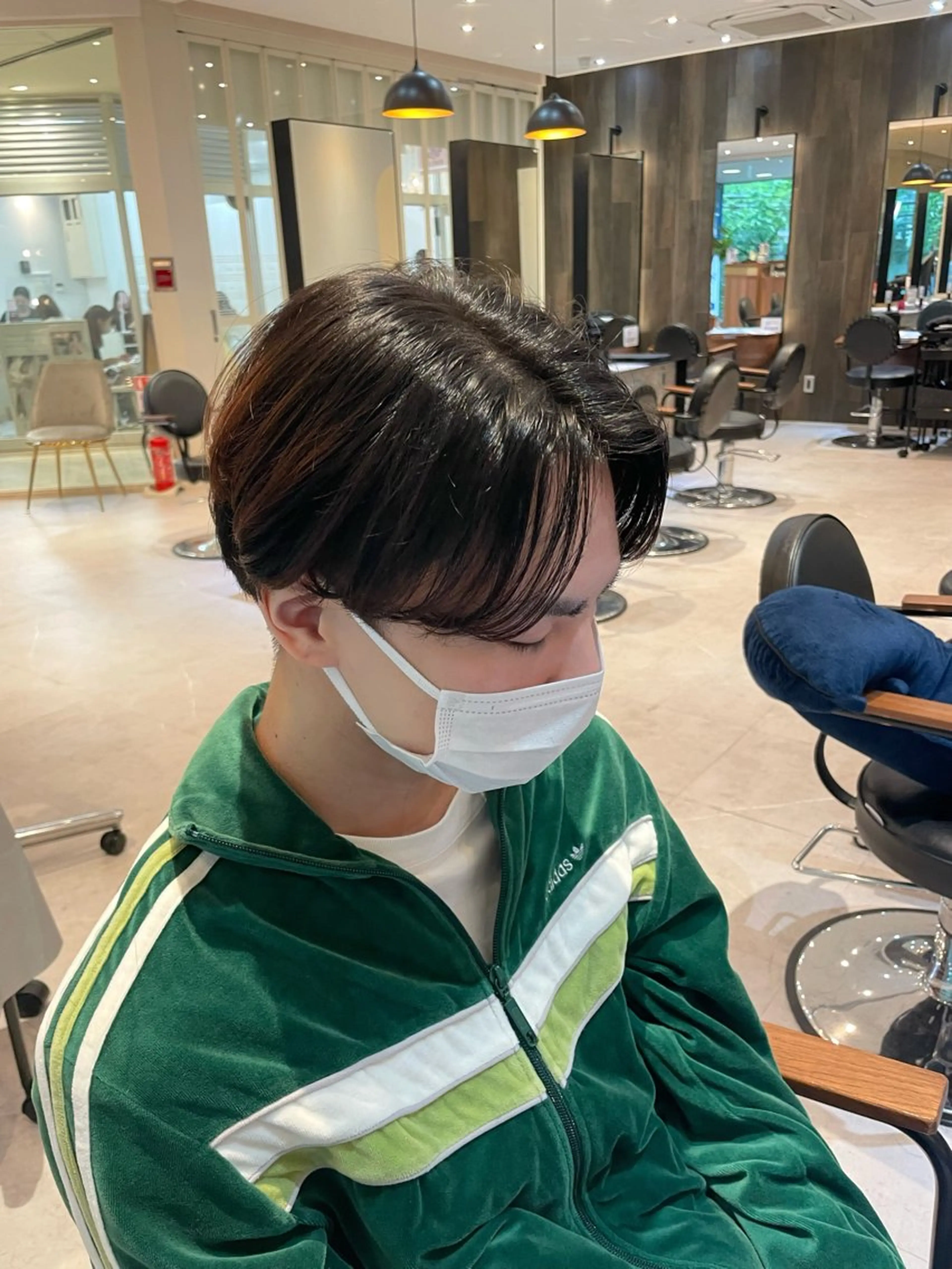 メンズ カルマパーマ メンズパーマ 韓国ヘア/そら レイヤー透明感カラーのヘアスタイル