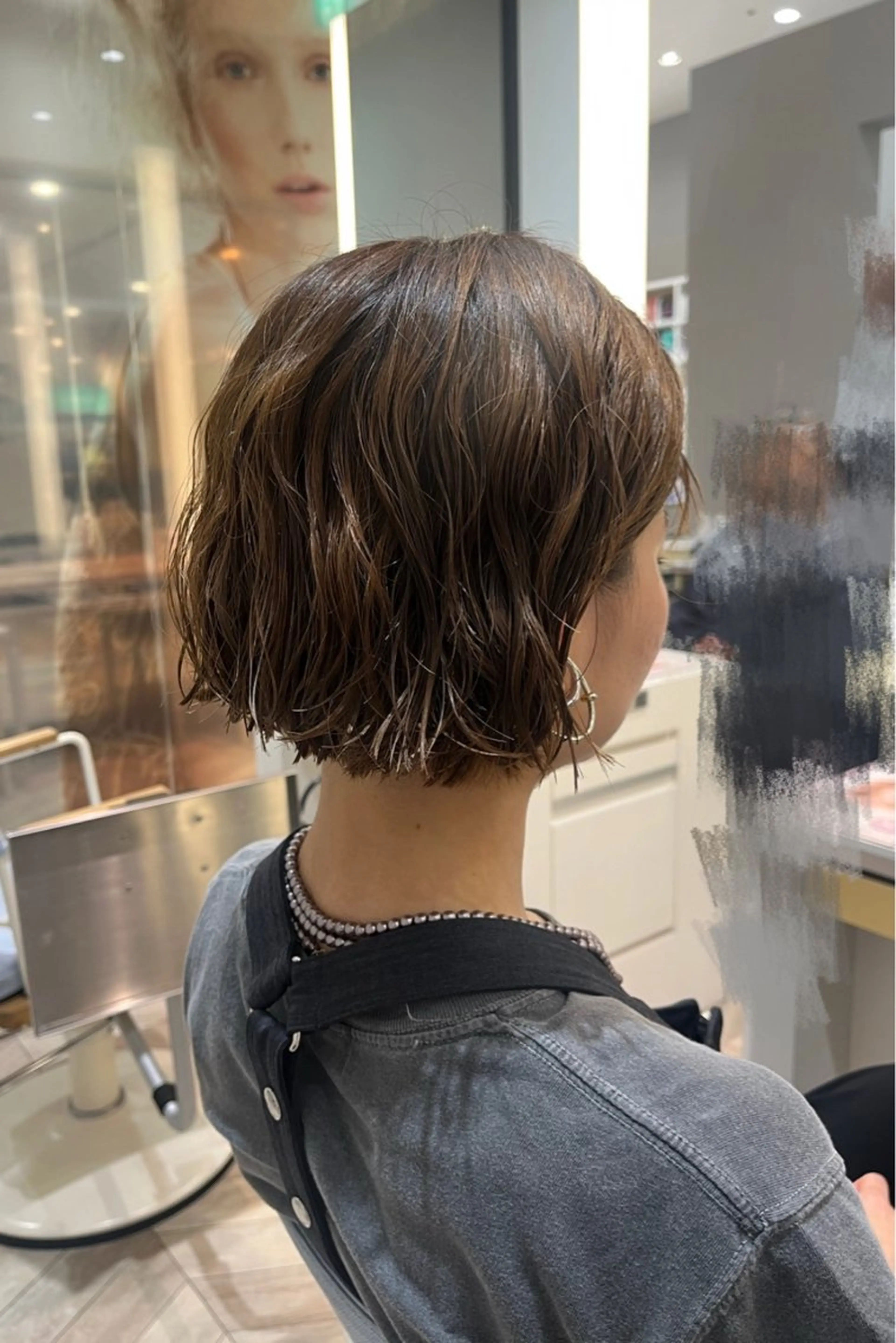 ミディアム カット パーマ イトウ ヒデアキのヘアスタイル