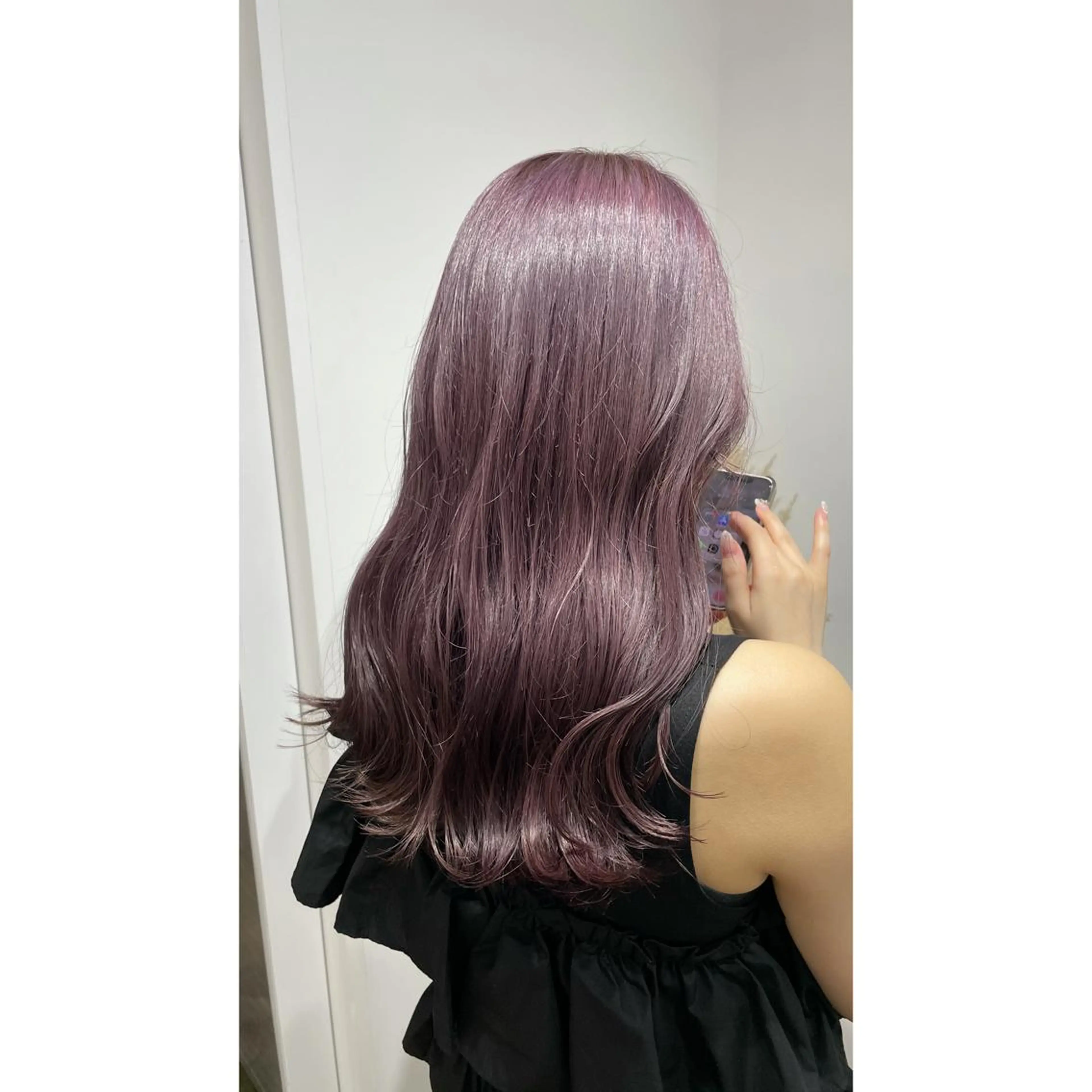 セミロング カラー ヘアカラー トリートメント 梅田/髪質改善カラー ❄︎ mikiのヘアスタイル