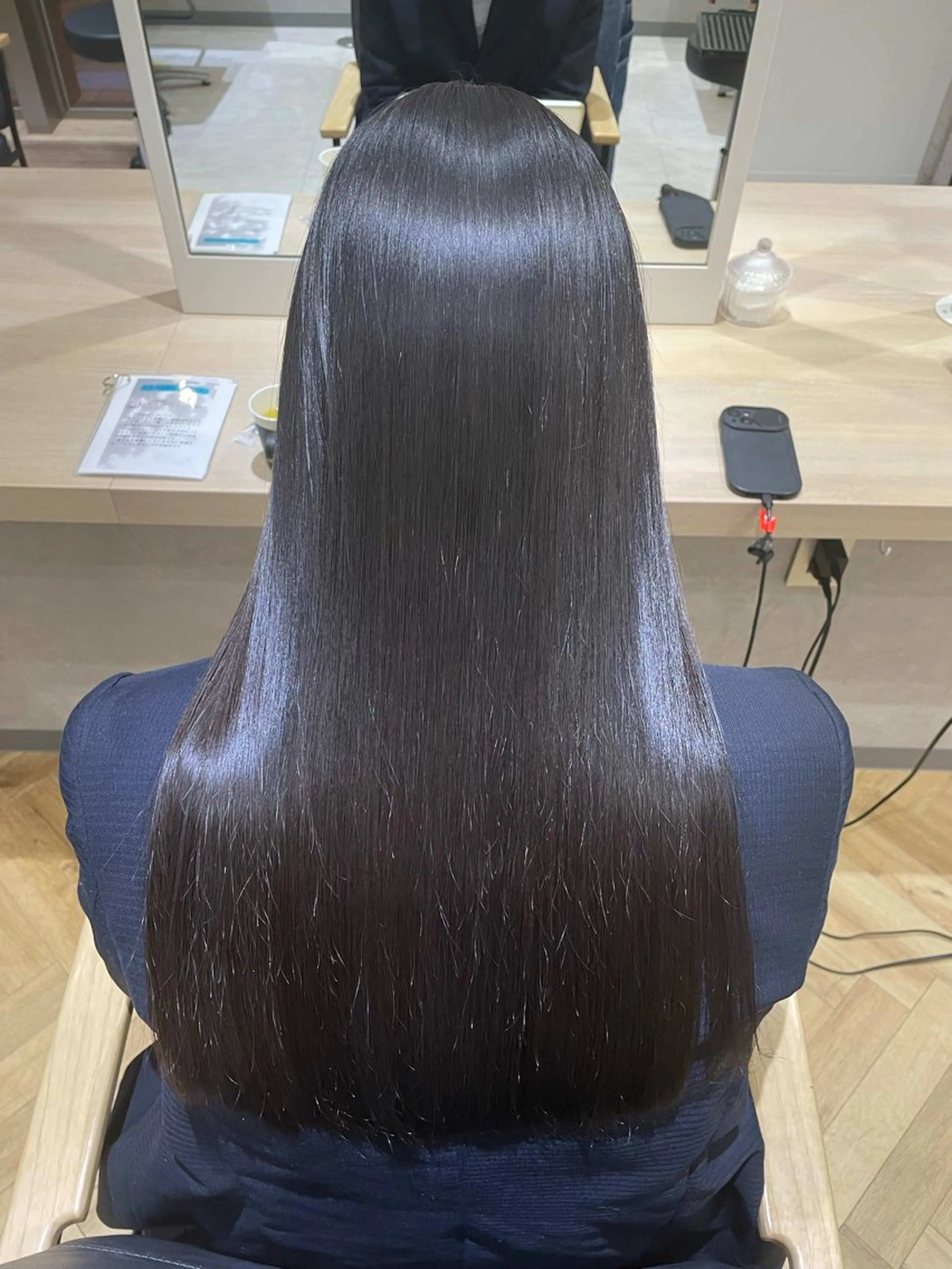 ロング カット 縮毛矯正 Zina美髪矯正/ 髪質改善　関のヘアスタイル