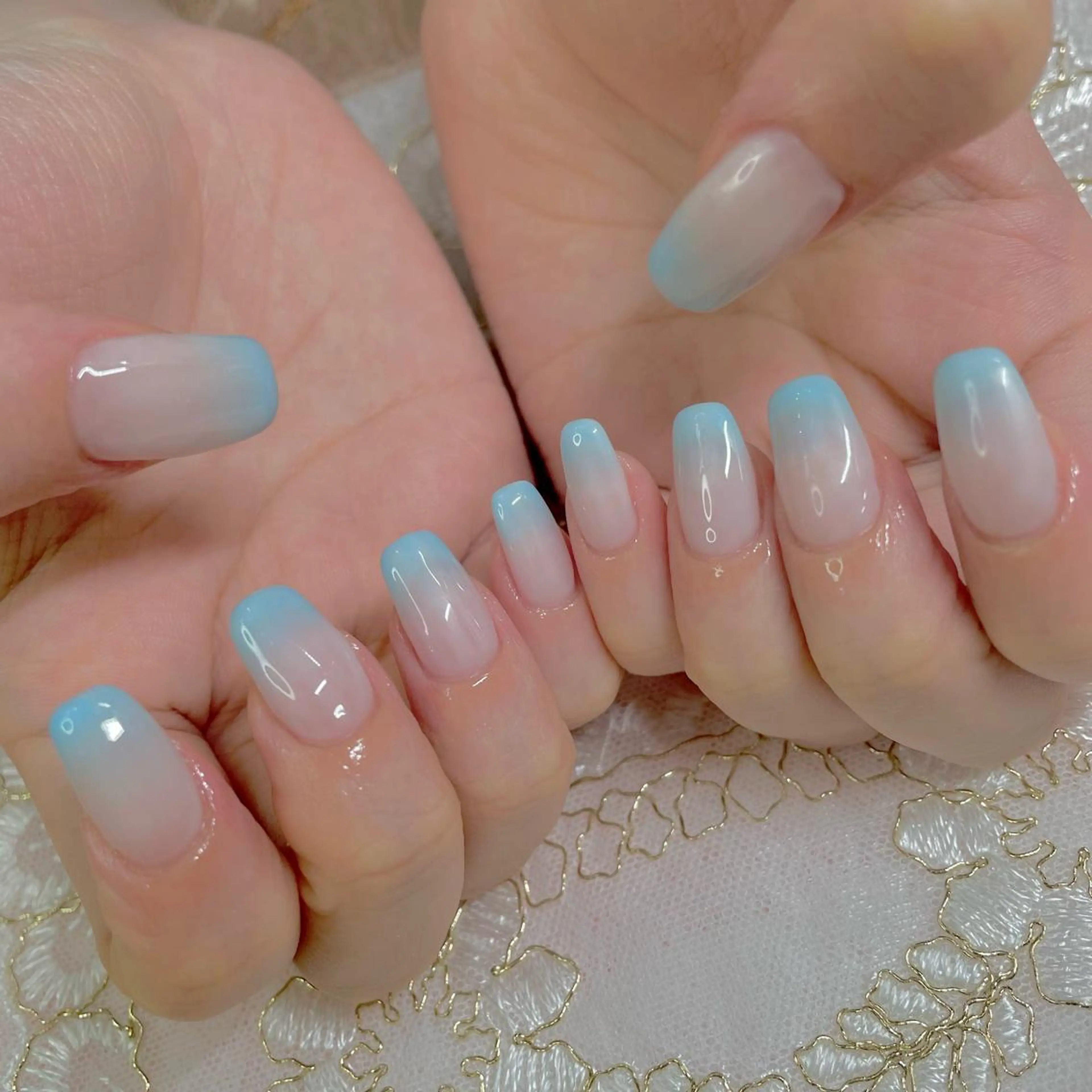 ネイル チークネイル ジェルネイル 韓国ネイル ニュアンスネイル パラジェル J terrace Nailのネイルデザイン