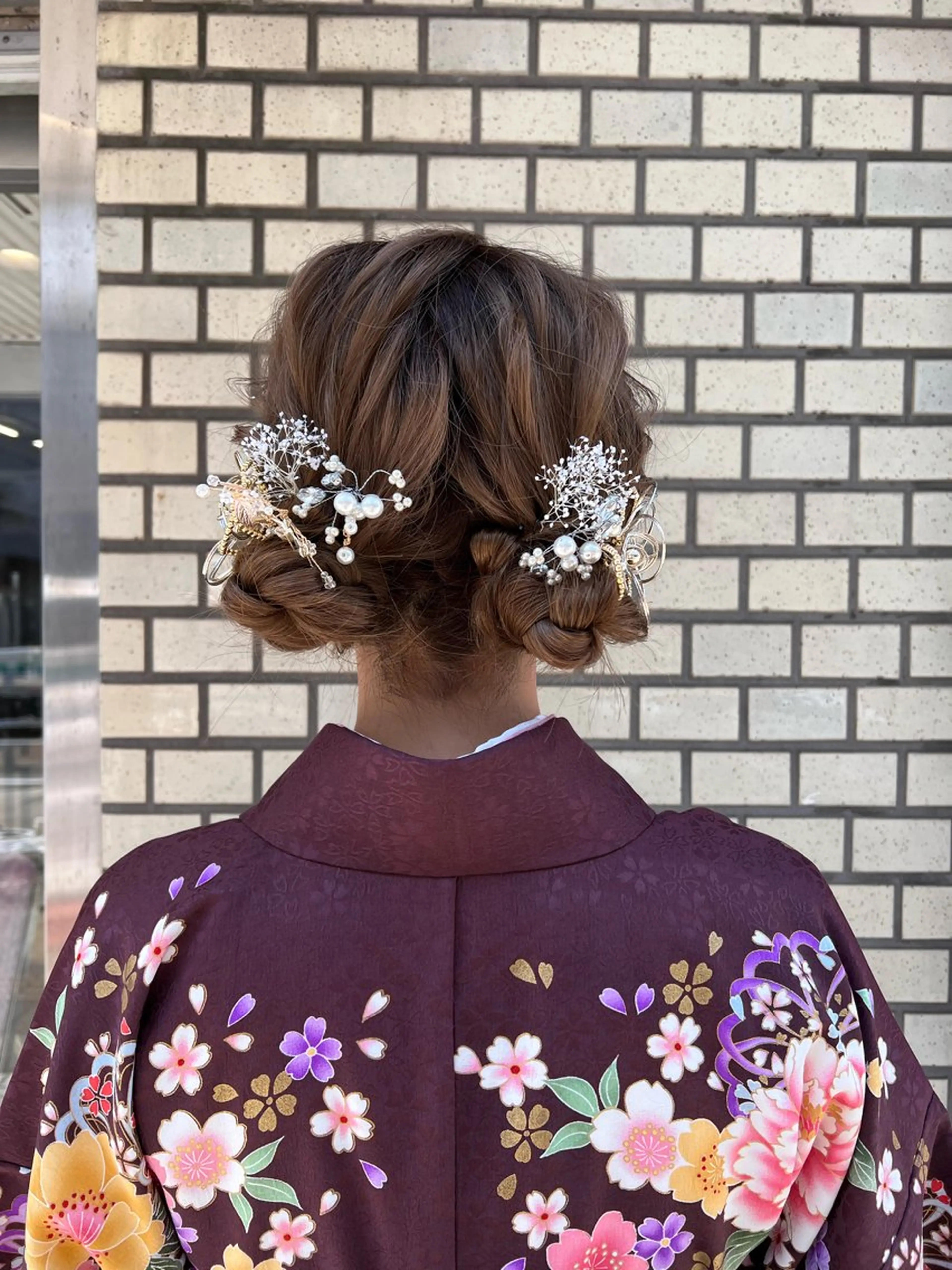 ロング ヘアアレンジ 卒業式のヘアスタイル 🌞レイヤー×カラー 前川那津美🌞のヘアスタイル
