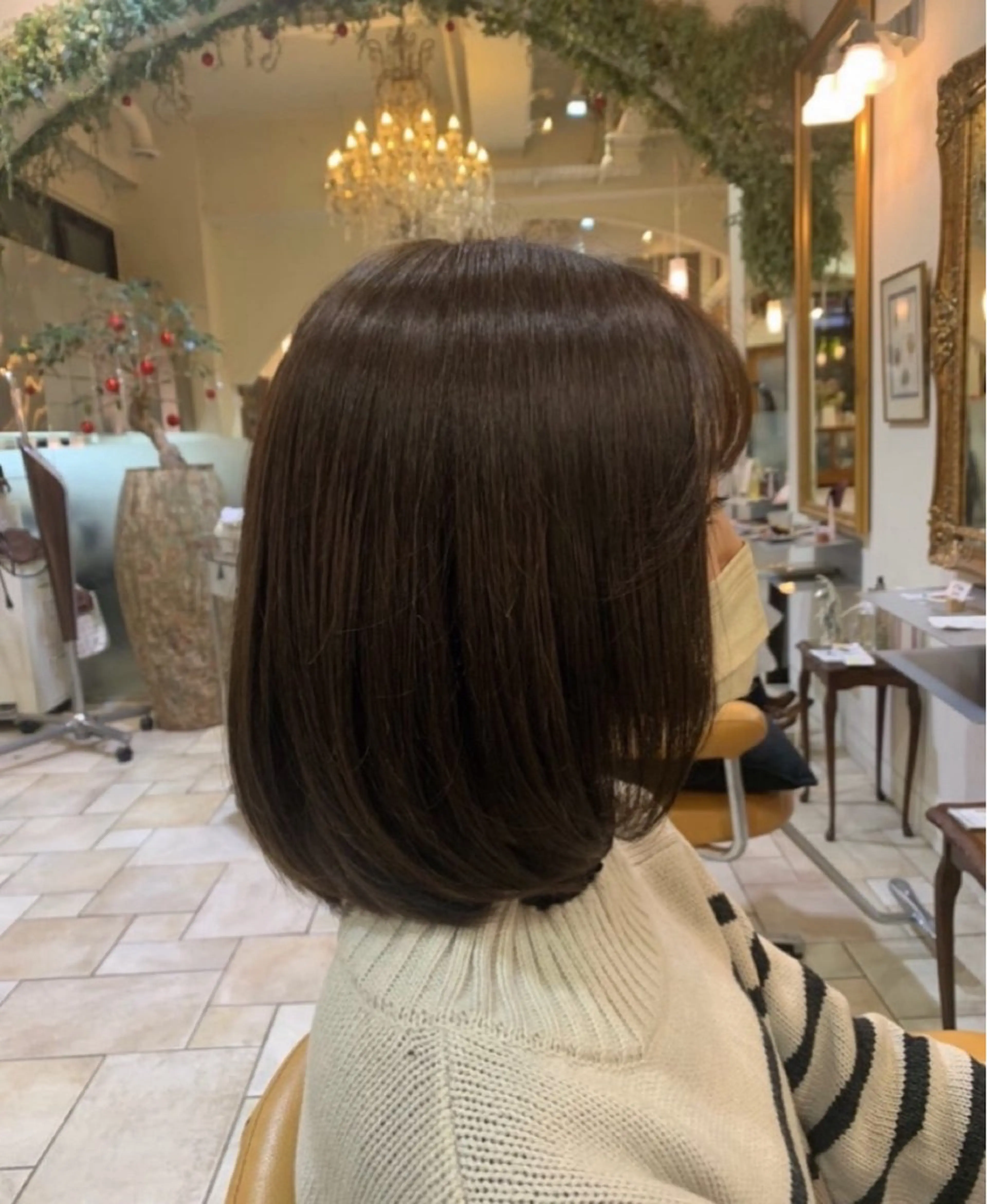 ミディアム ボブ オブヘア鷺沼所属・立石 タテイシのヘアスタイル