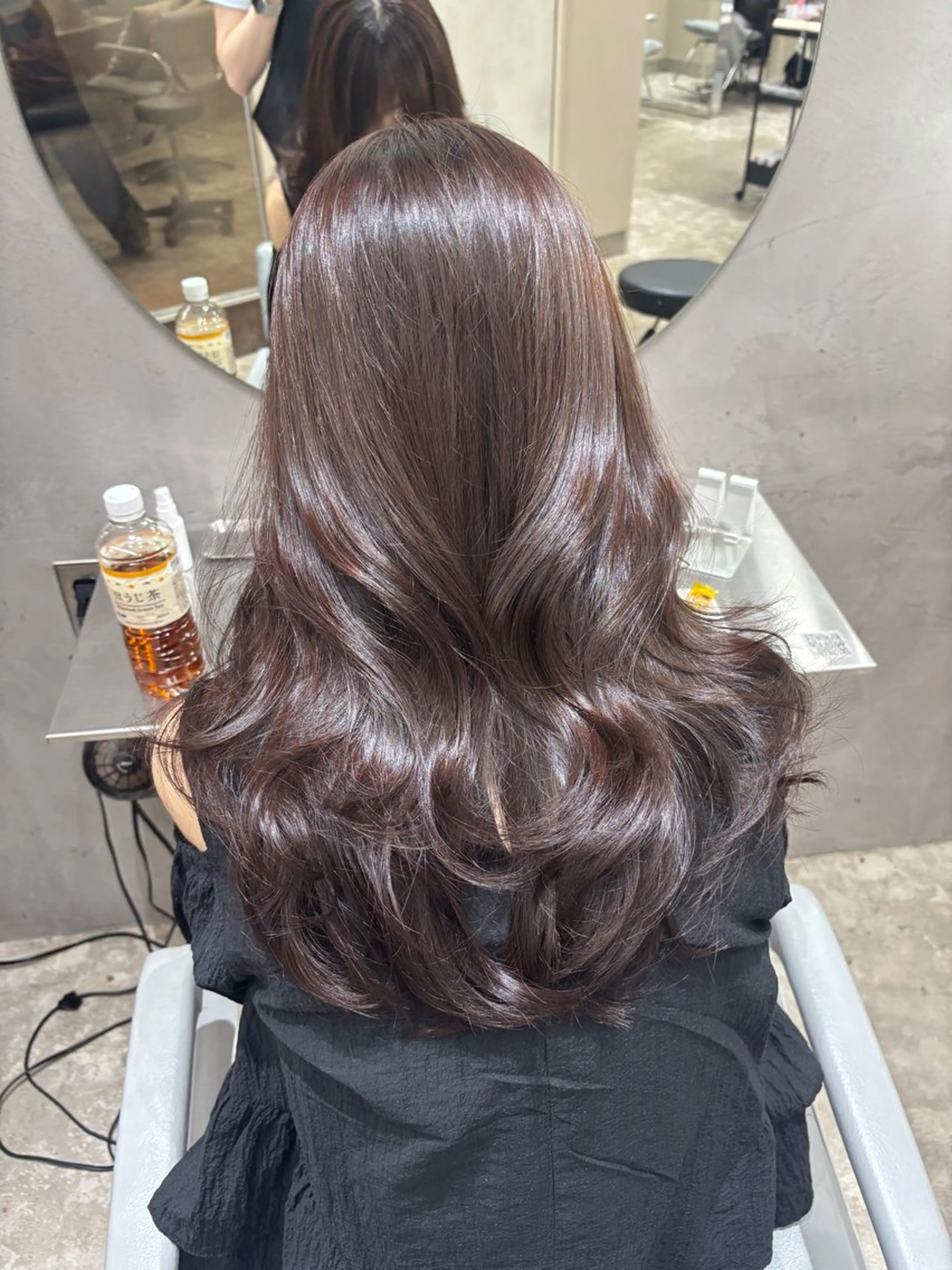 ロング カット ヘアカラー トリートメント コトネ🫧 韓国風レイヤーカットのヘアスタイル