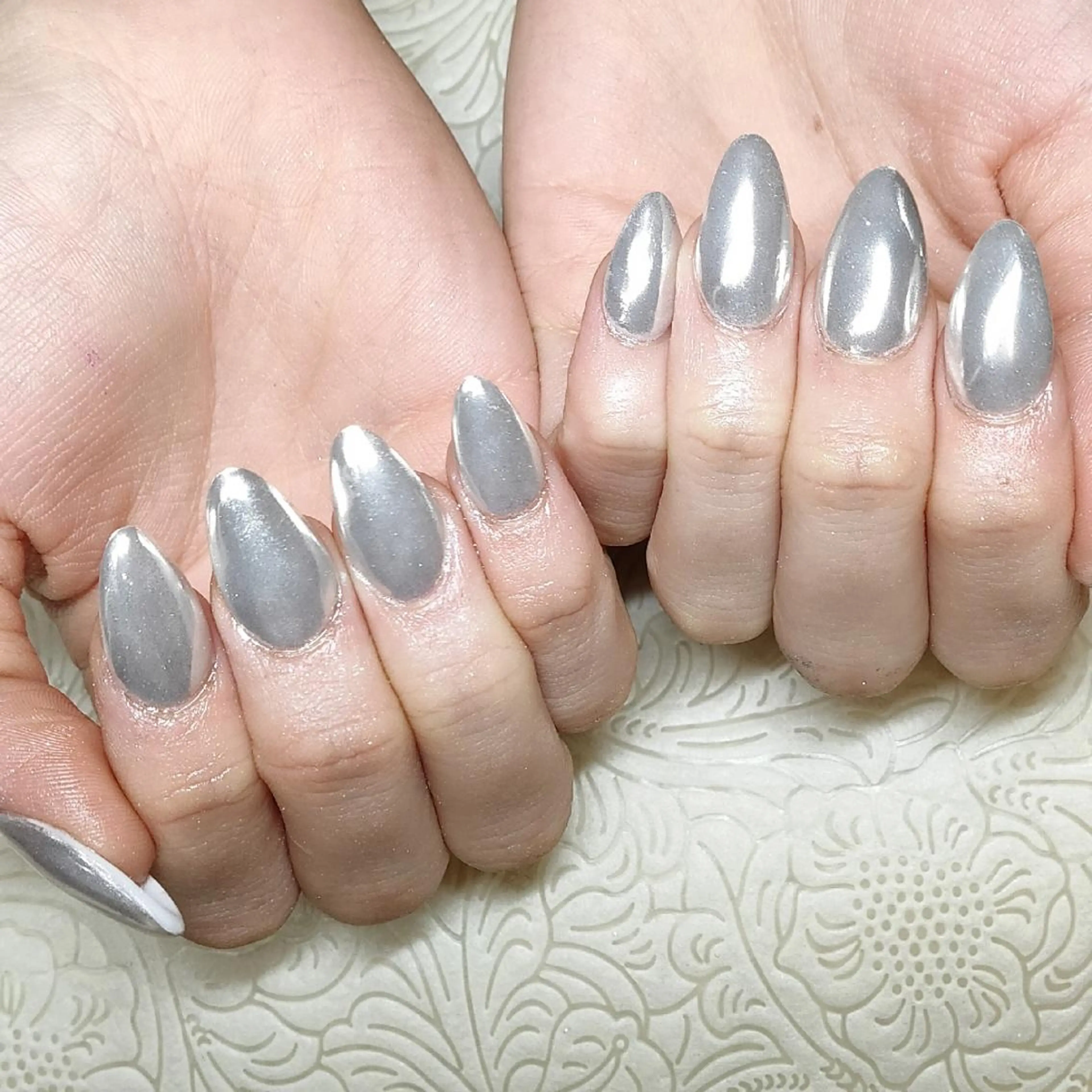 ネイル ミラーネイル ハンドネイル private nailsalonのネイルデザイン