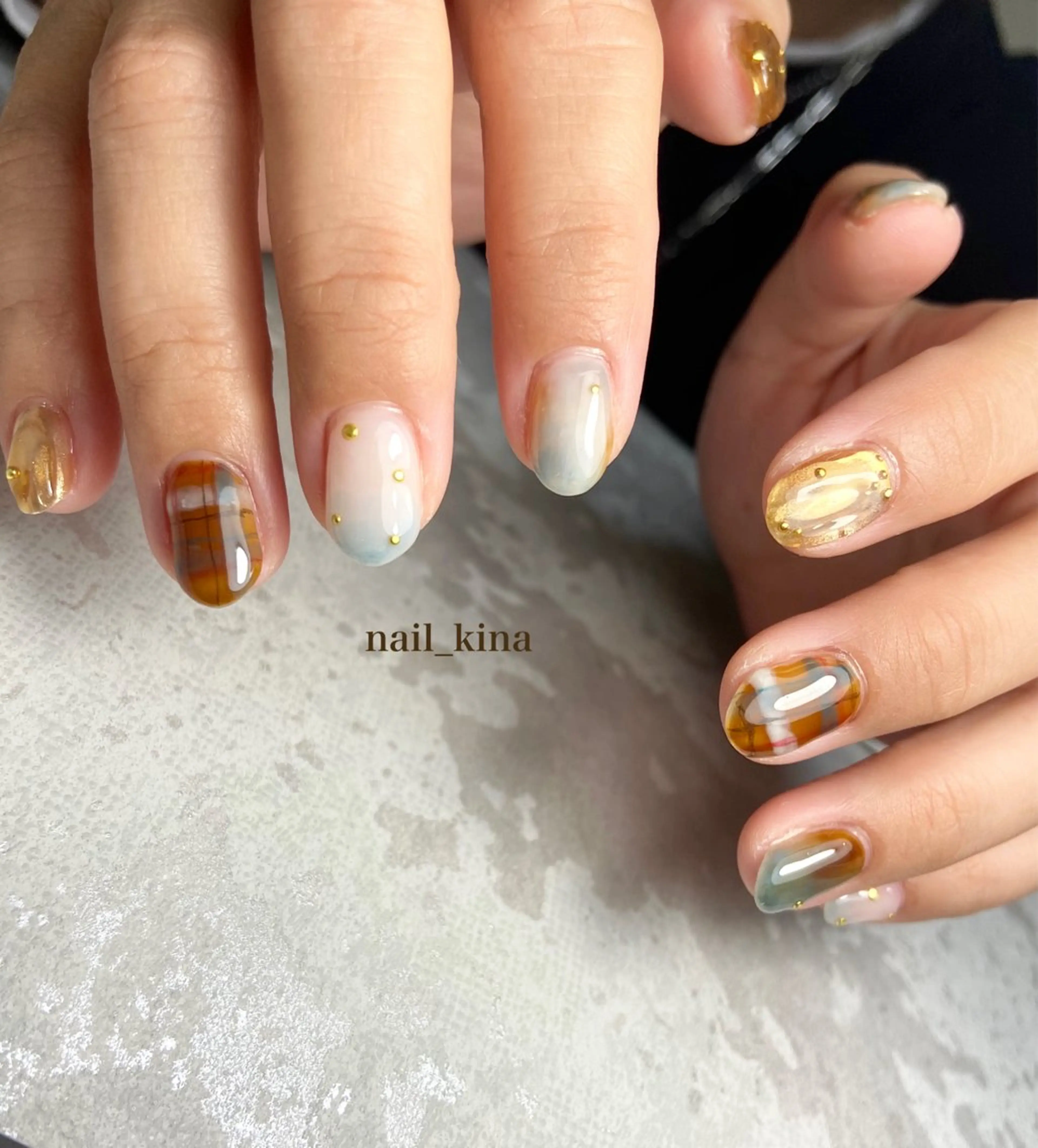 ネイル ニュアンスネイル ハンドネイル nail_ kinaのネイルデザイン