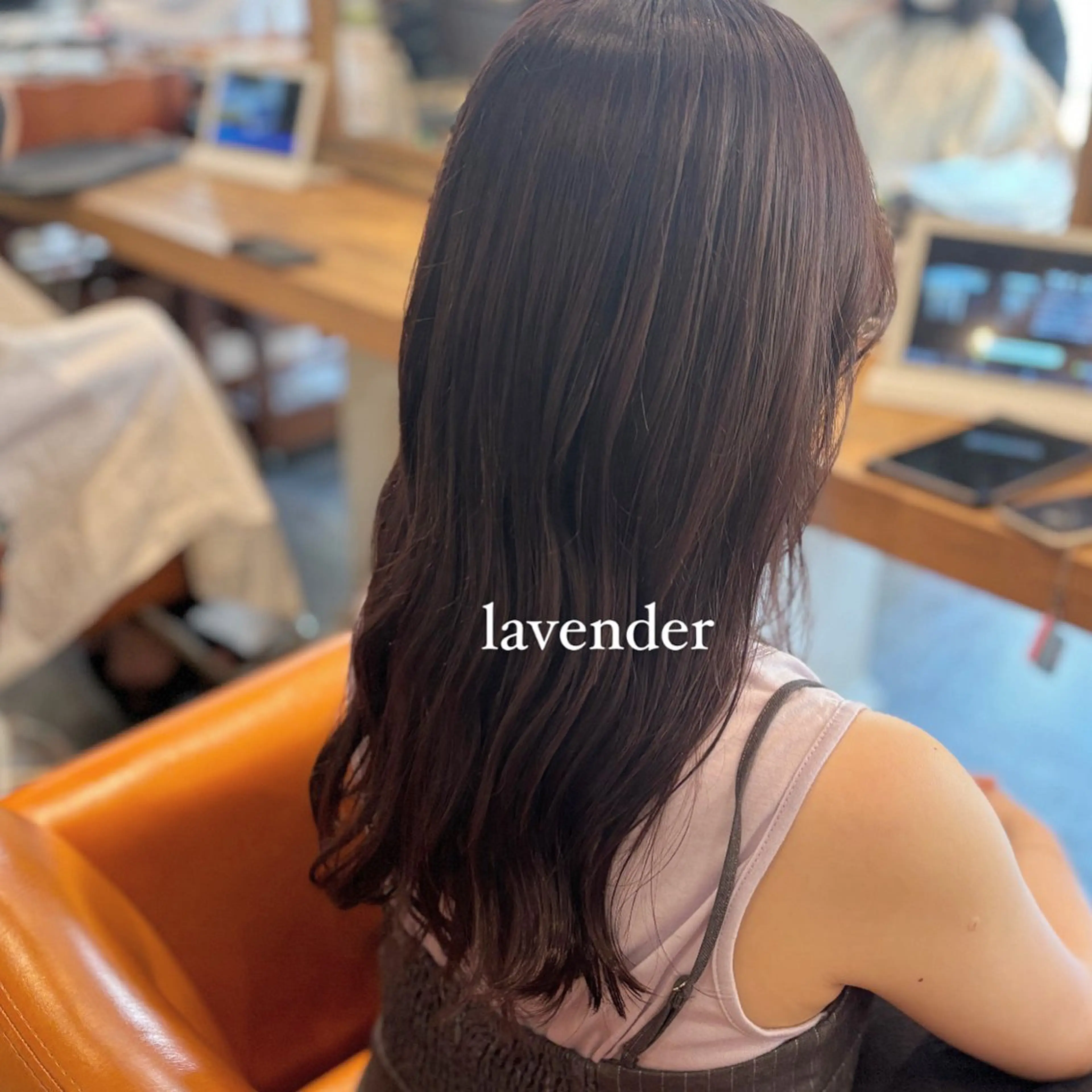 ロング カラー ラベンダーカラー 髪質改善カラー ベージュ🤎YUMEのヘアスタイル
