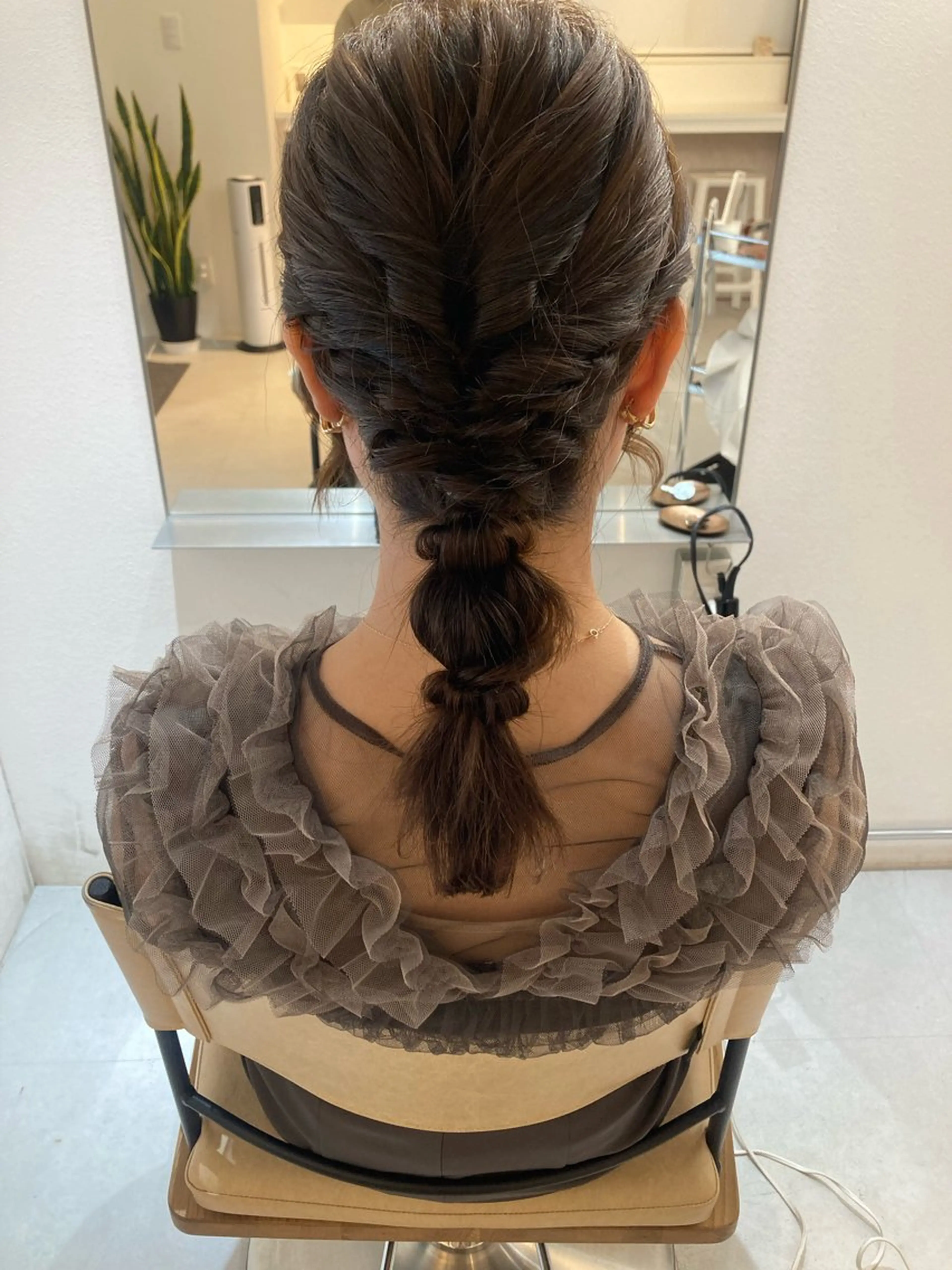 ミディアム ヘアセット ✨色持ちの良い艶 カラー✨蟹江真世のヘアスタイル