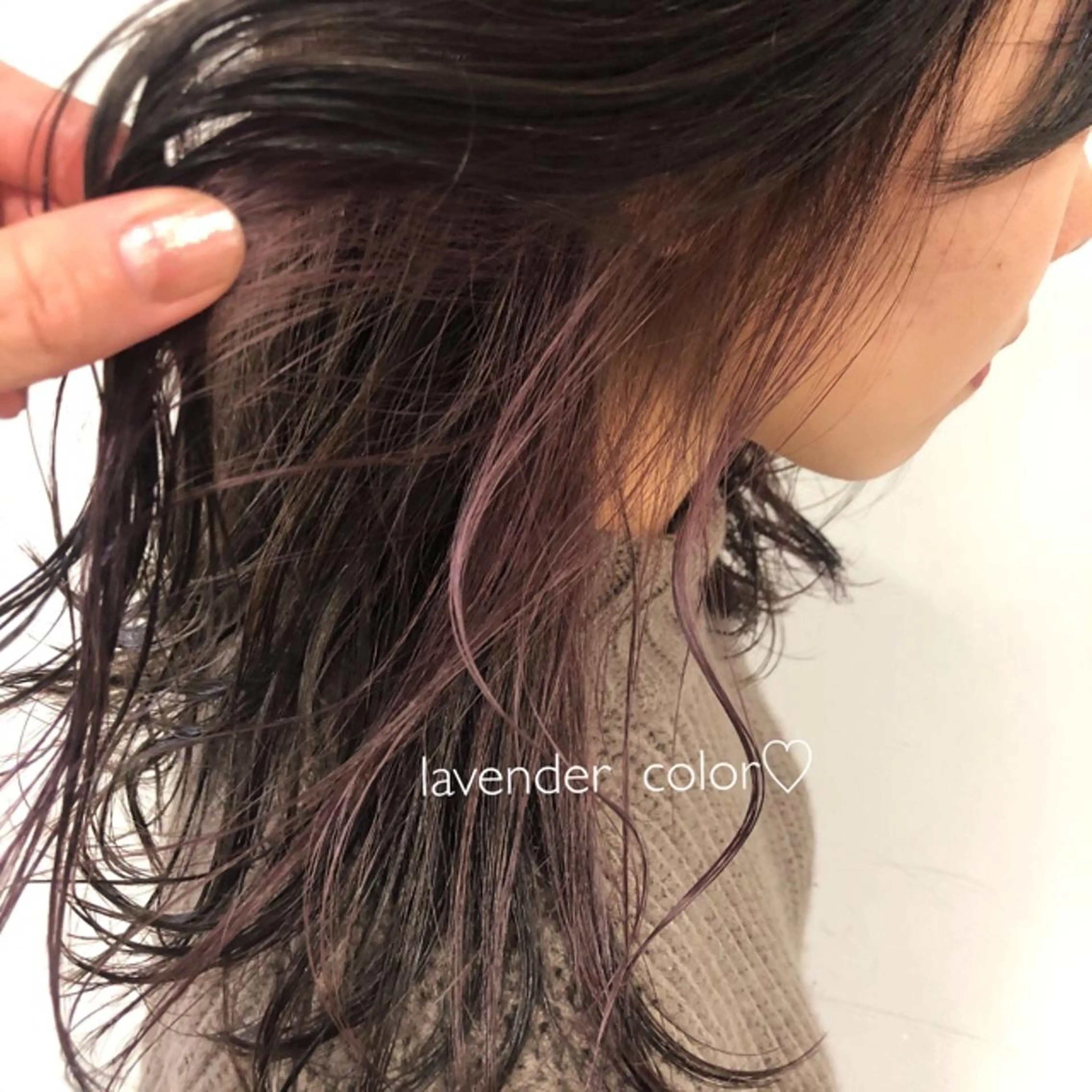 セミロング カラー GLROW haruhiのヘアスタイル