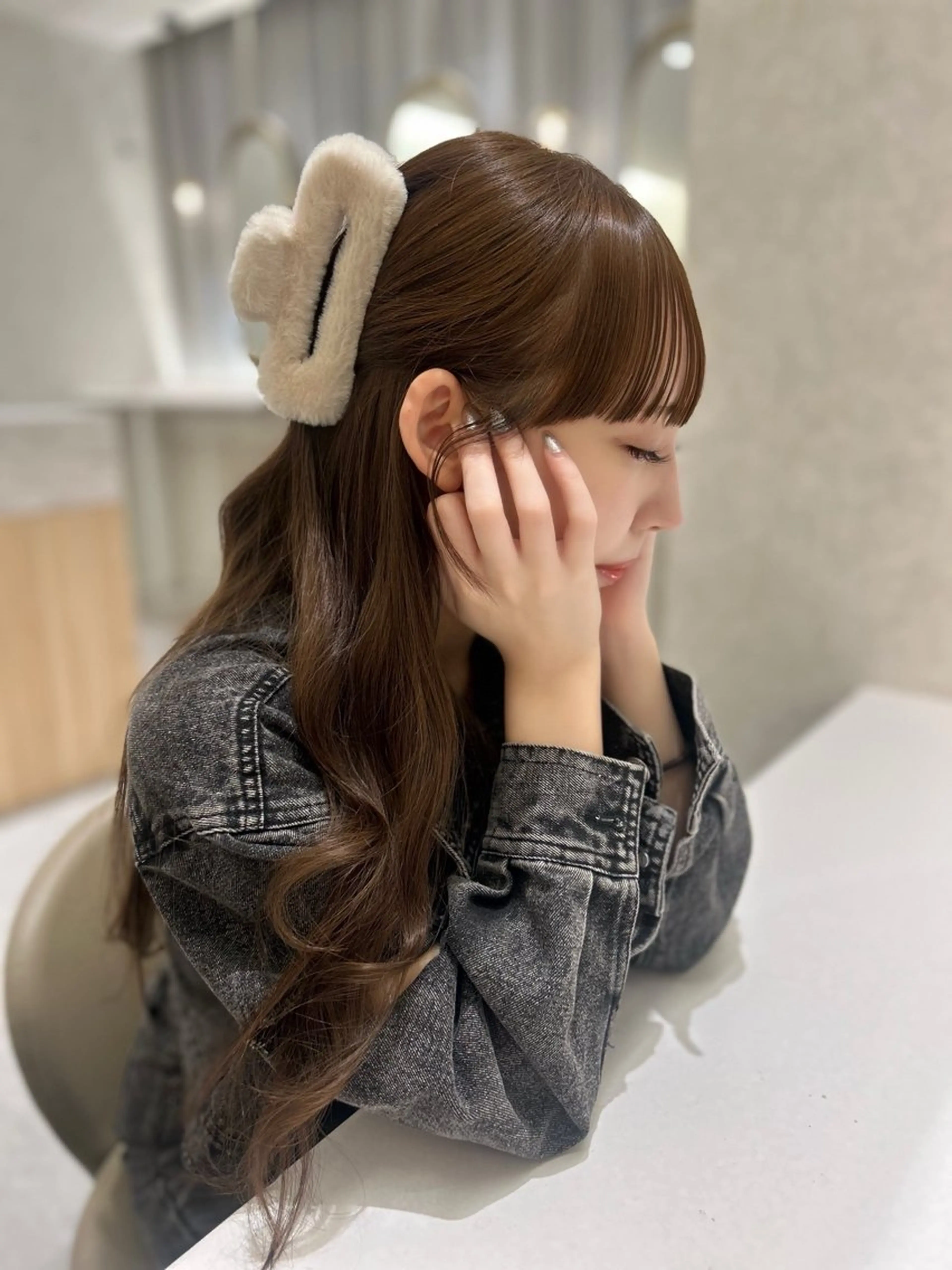 ロング カラー ヘアカラー 透明感カラー୨୧ 松山理桜🩰˖ ࣪⊹のヘアスタイル