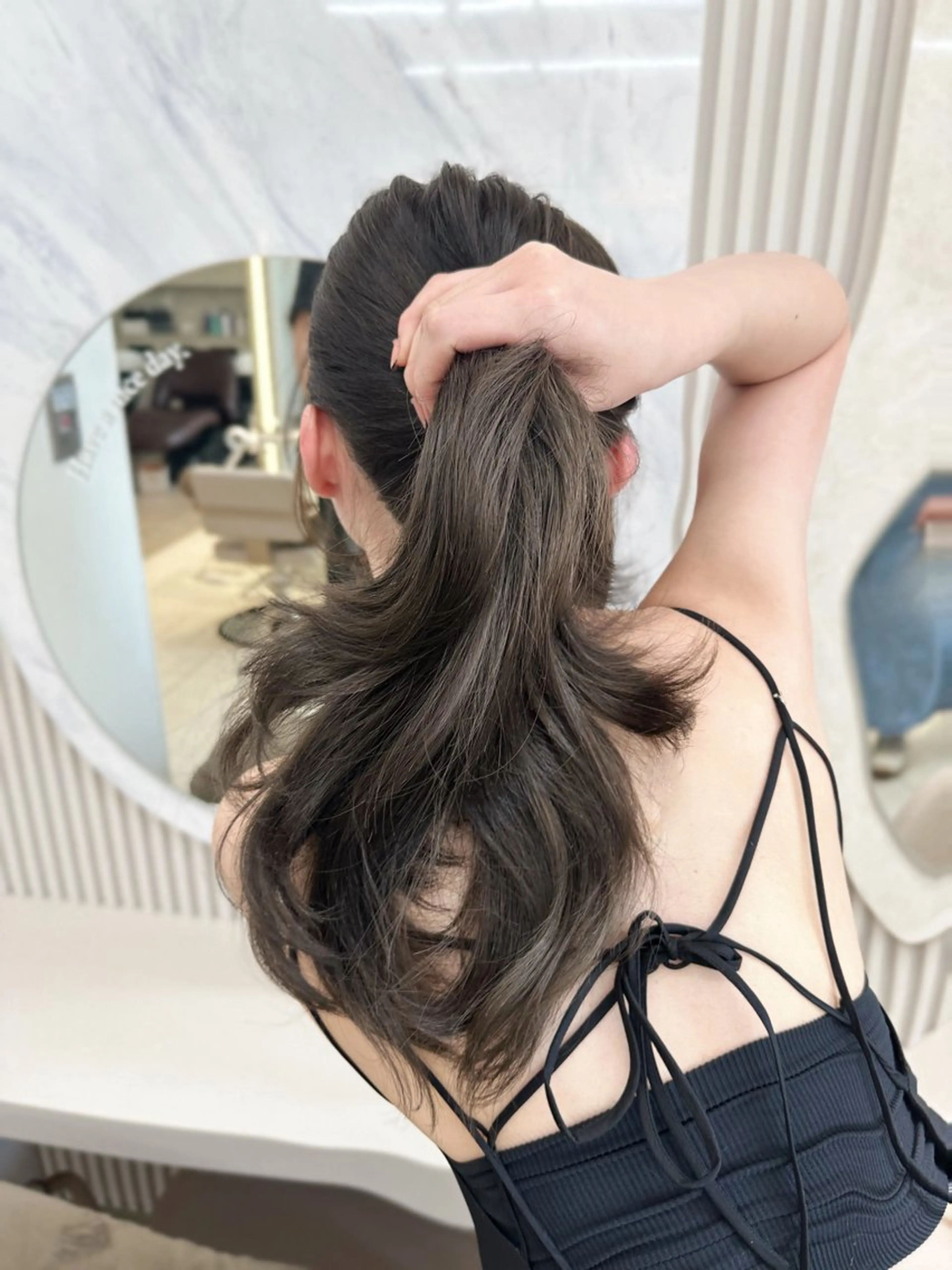 ロング oto🎀×美髪× シースルー前髪🤍のヘアスタイル