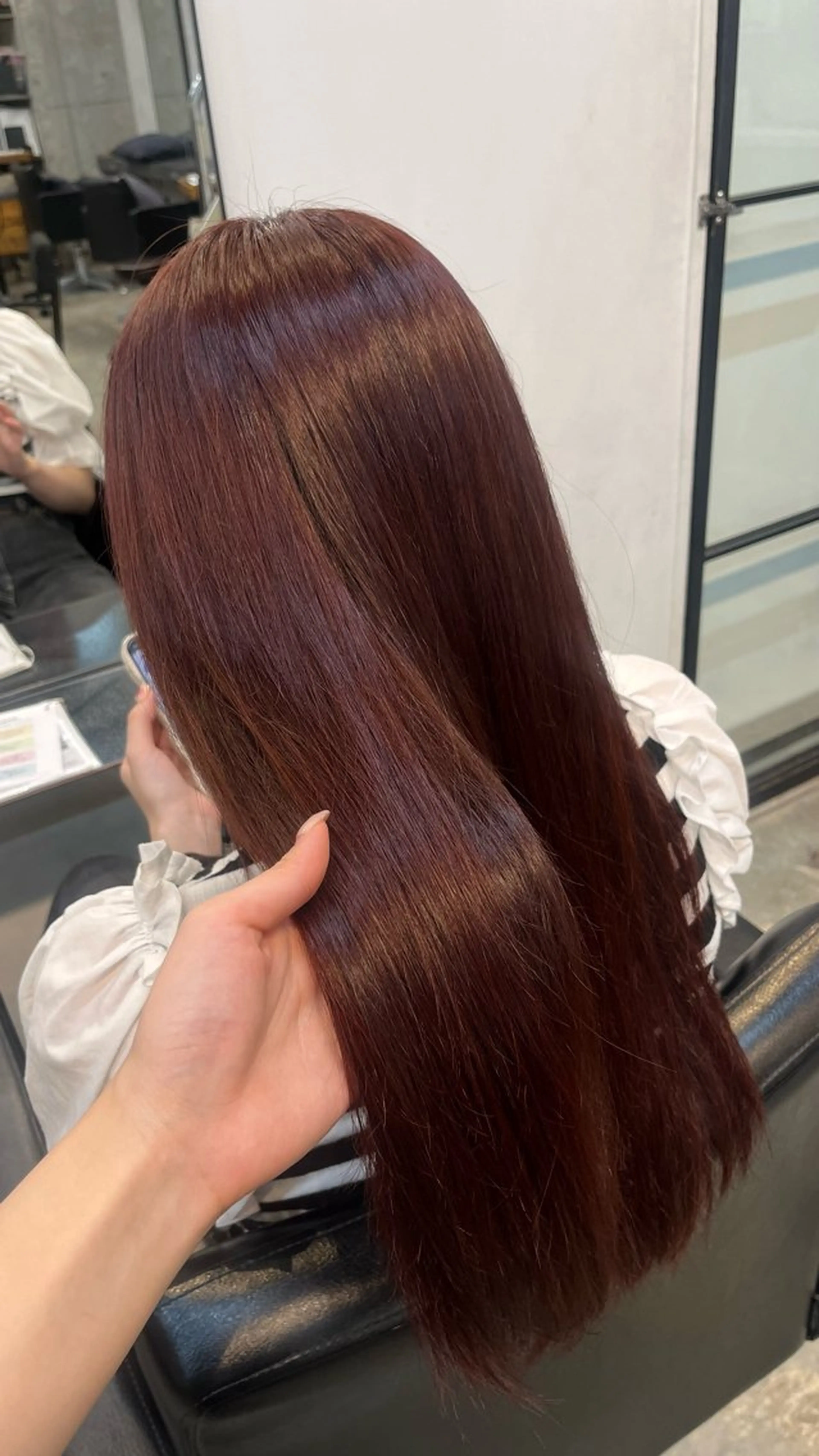 ワンカラー＋Aujua3stepトリートメント🍑🫧の写真