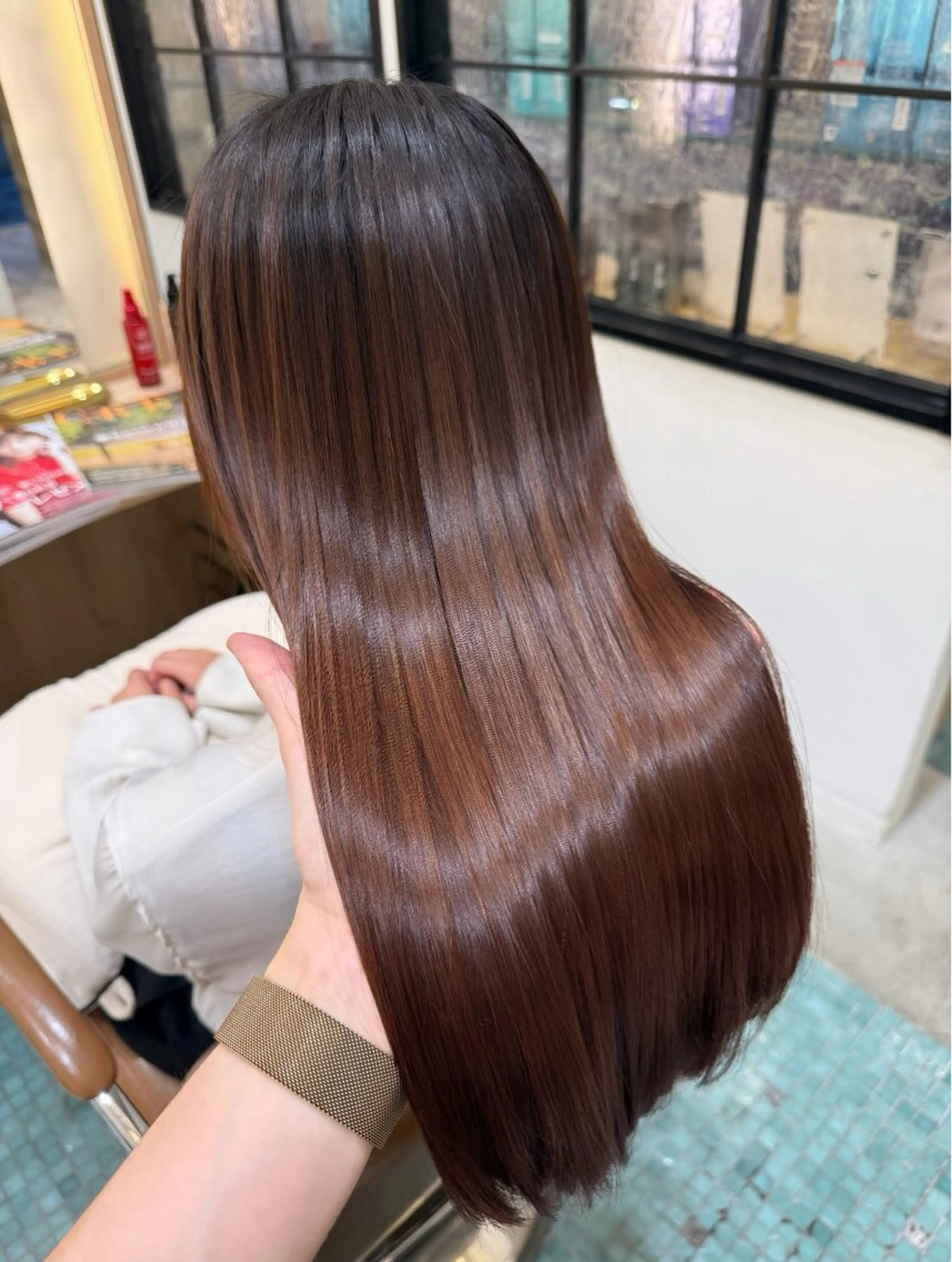 ロング 縮毛矯正 トリートメント ATENA所属・撮影モデル様募集 直樹のヘアスタイル