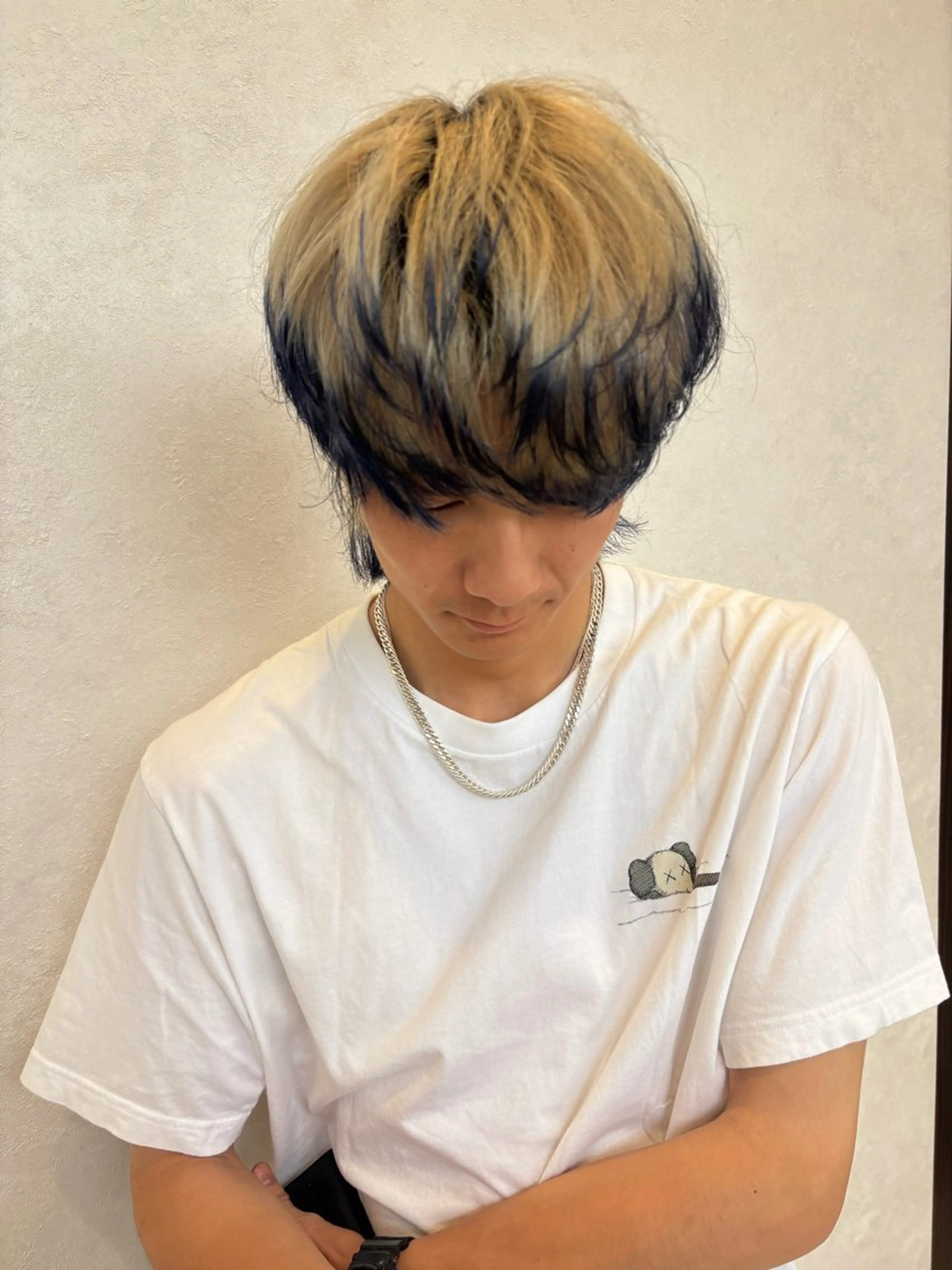 ショート カラー メンズ 石坂 瀬音のヘアスタイル